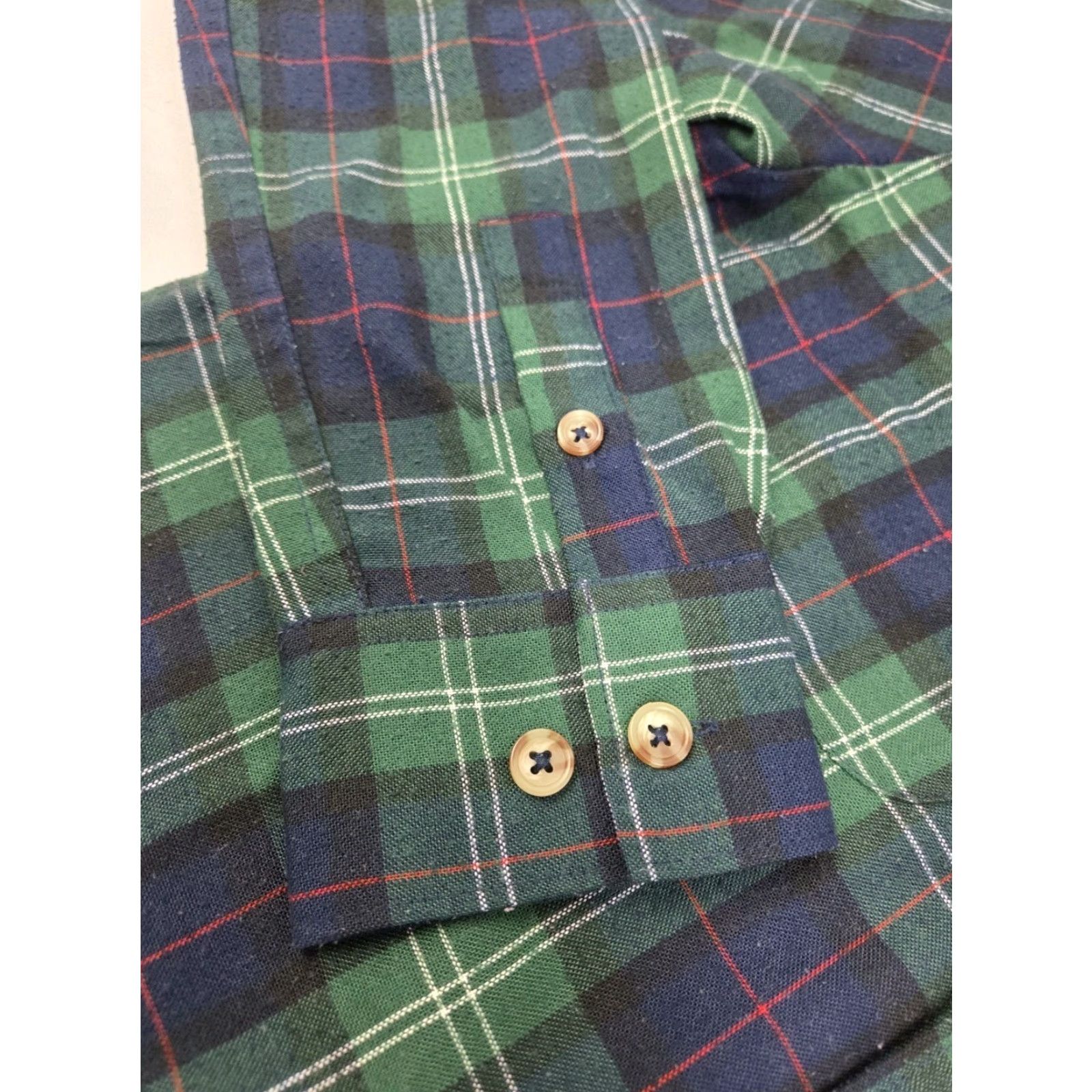 RVCA RVCA Mens Long Sleeve Button Up Shirt Blue/Green Plaid S Size US S / EU 44-46 / 1 - 7 Thumbnail