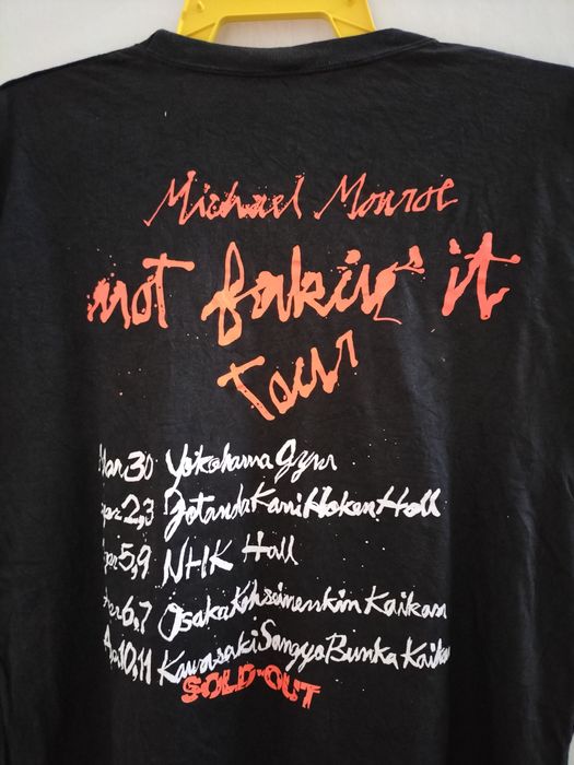 Vintage Vintage 90s Michael Monroe Not Fakin It Tour Tshirt | Grailed