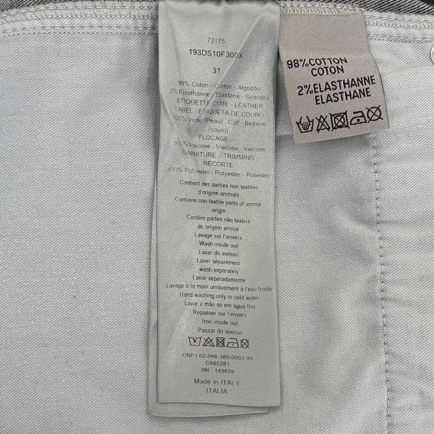 Dior DIOR Embroidered Denim Pants 31 99 Size 31" - 4 Thumbnail