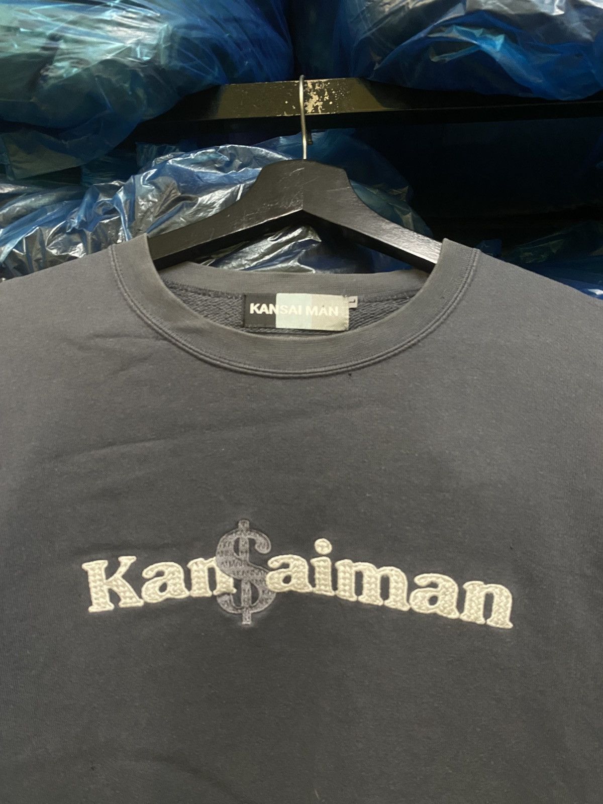Kansai Yamamoto Vintage Kansai Man Logo Sweatshirt Embroidered Kan$aiman Size US L / EU 52-54 / 3 - 6 Thumbnail