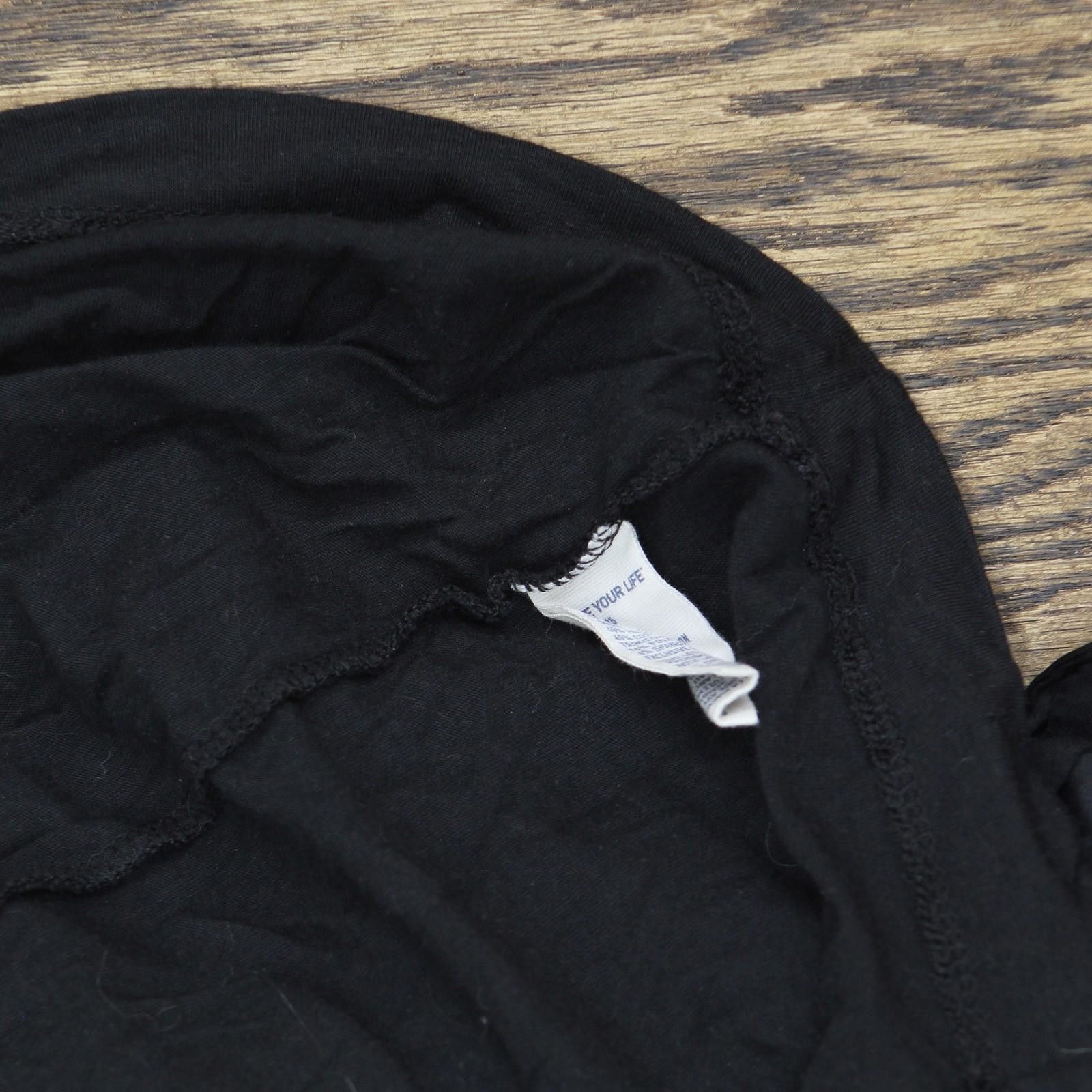 American Eagle Outfitters American Eagle Knit Belted Satin Trim Minidress Black Xl Size XL / US 12-14 / IT 48-50 - 4 Thumbnail