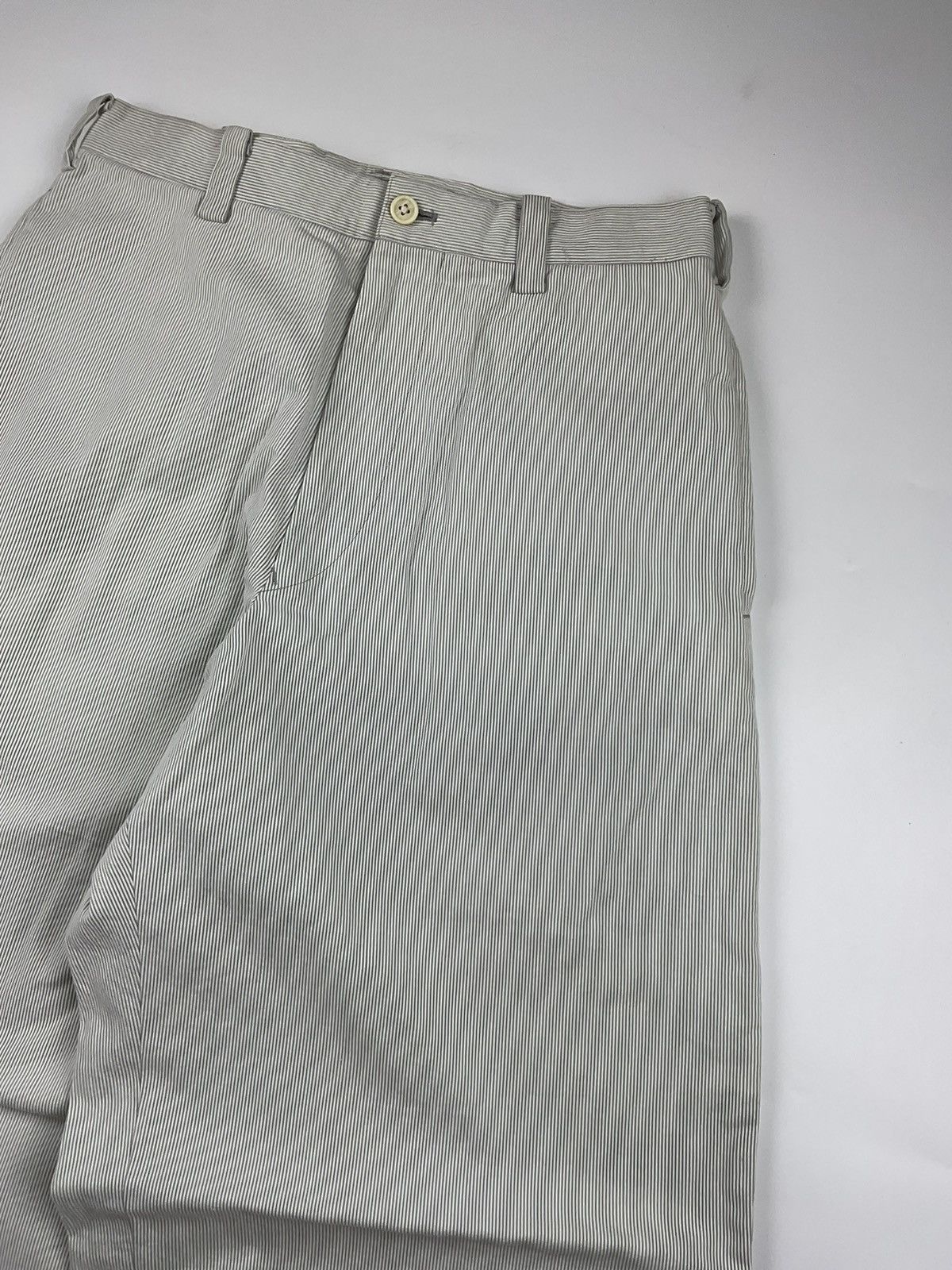 Yohji Yamamoto Ys for Men - Yohji Yamamoto S/S'95 Pinstripe Wide Pants Size US 30 / EU 46 - 4 Thumbnail