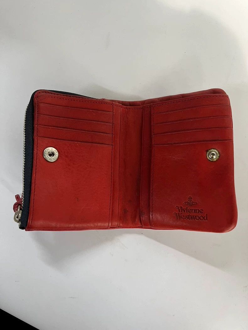 Vivienne Westwood Vivienne Westwood Red Zipper Wallet Size ONE SIZE - 1 Thumbnail