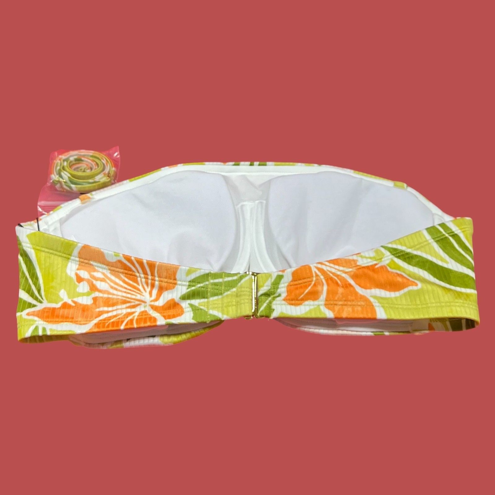 Other Shade & Shore - Women's Ribbed Hidden Underwire Bandeau Biki Size ONE SIZE - 6 Thumbnail