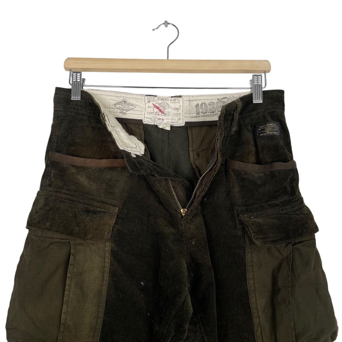 Beauty Beast × Hysteric Glamour × Japanese Brand 💥BACK NUMBER CORDUROY BONDAGE CARGO PANT Size US 30 / EU 46 - 13 Thumbnail