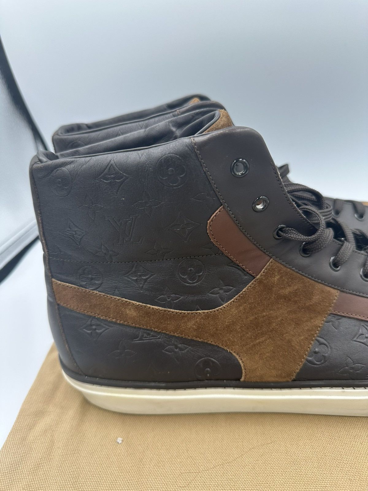 Louis Vuitton Louis Vuitton High Top Sneakers Size US 13 / EU 46 - 3 Thumbnail