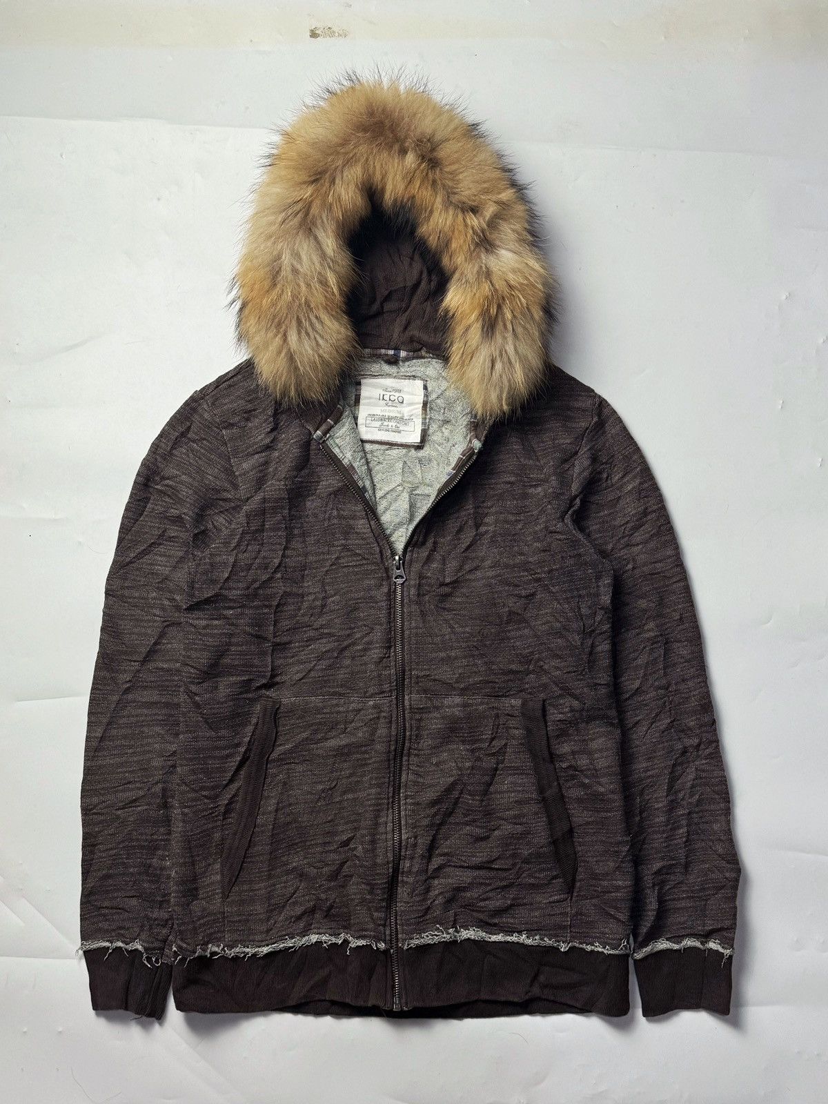 Beauty Beast × Hysteric Glamour × Japanese Brand Fur Hoodie Distressed Japanese Ikka Styled Size US M / EU 48-50 / 2 - 2 Thumbnail