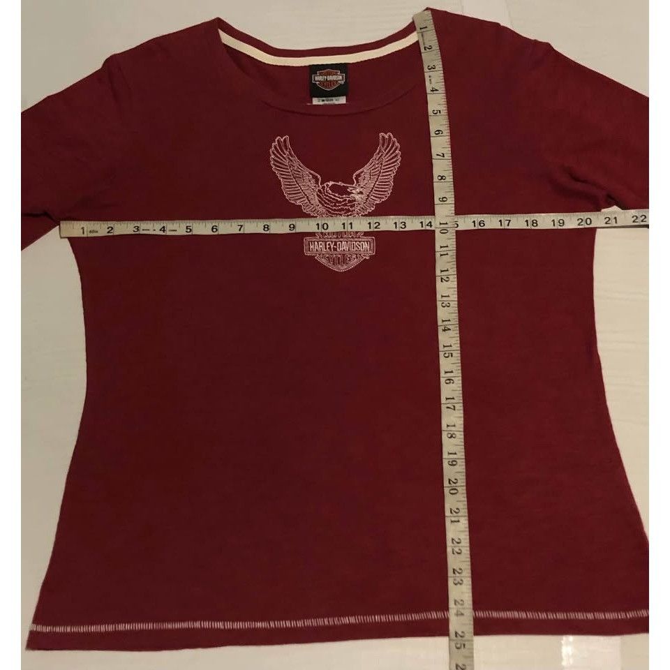 Harley Davidson Harley Davidson Shirt Large Women Embroidered Design Size L / US 10 / IT 46 - 7 Thumbnail