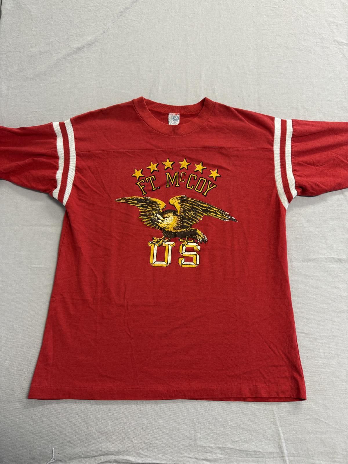 Alexander McQueen 80s Vintage Fort McCoy Marine Jersey Ft McCoy Eagle - Large Size US L / EU 52-54 / 3 - 1 Thumbnail