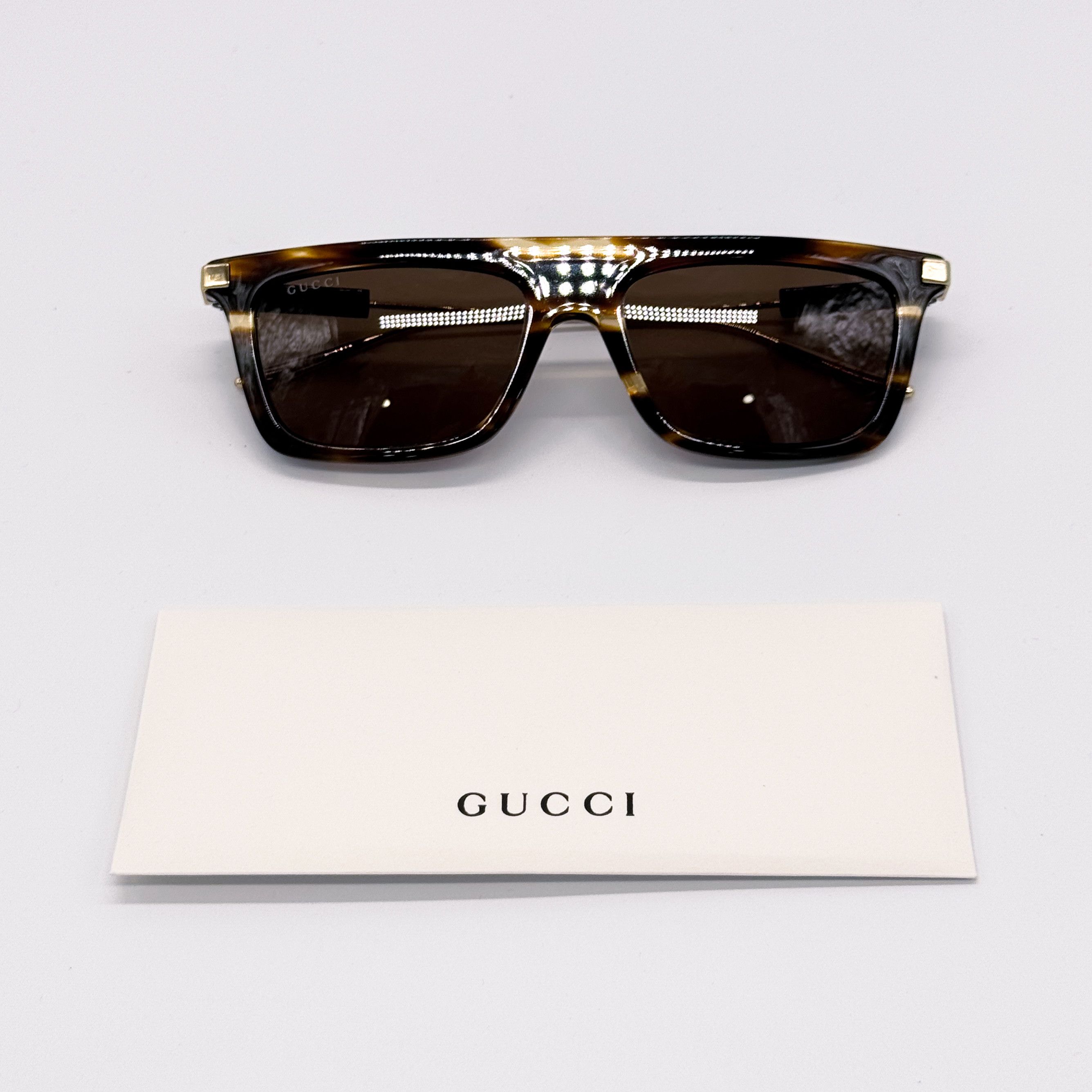 Gucci NEW AUTHENTIC GUCCI GG1437S 003 SQUARE MEN SUNGLASSES GUCCI Size ONE SIZE - 13 Thumbnail
