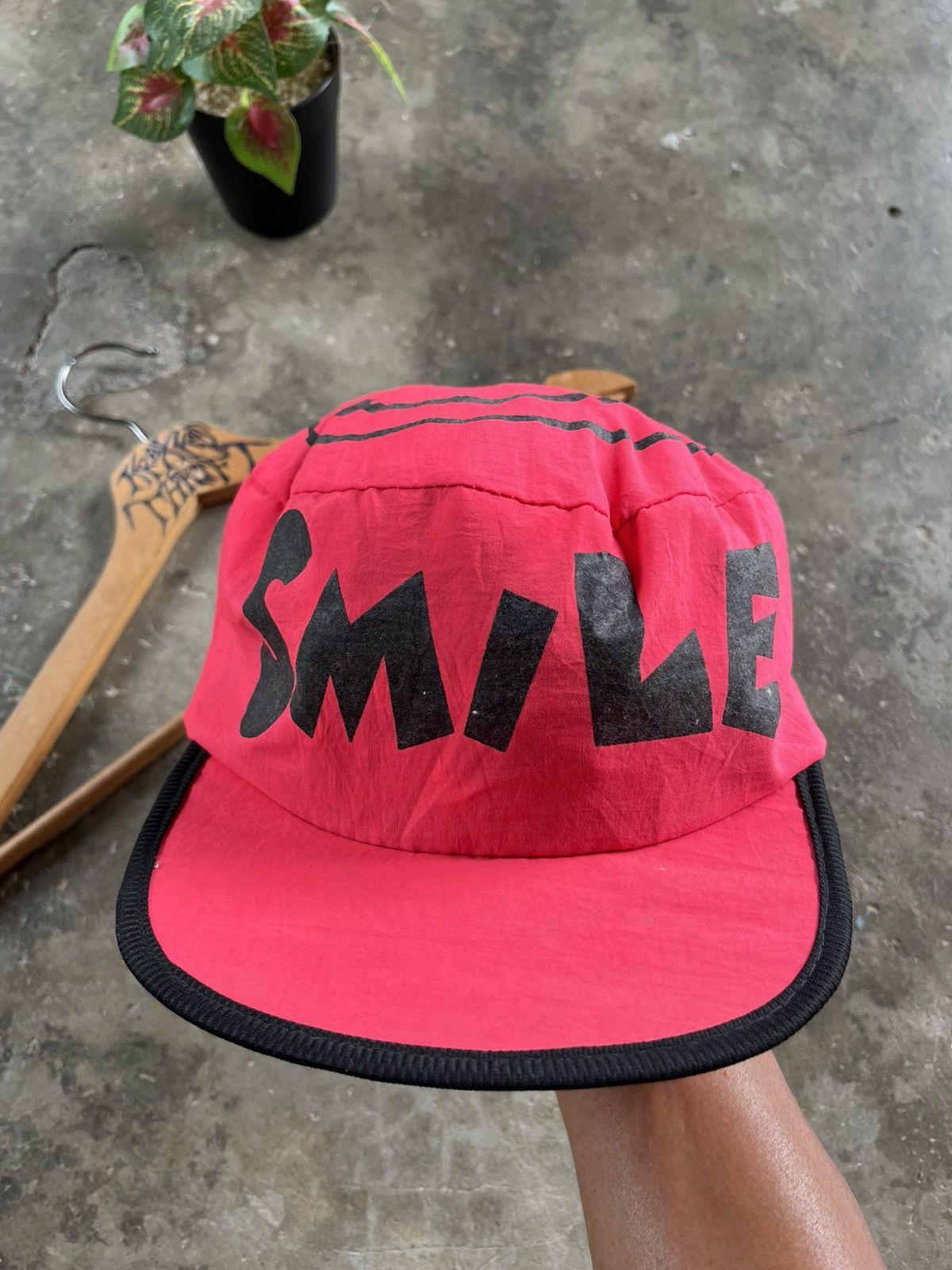 Vintage ⚡️Vintage Smile Logo Painter Cap Hats 90s Size ONE SIZE - 1 Thumbnail