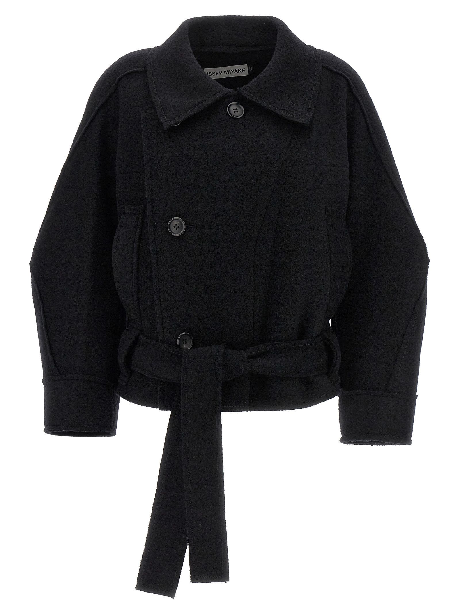 ブルゾン Issey Miyake 'Out Of A Cube' Short Coat Out Of A Cube Wool Cotton Jacket – La Garçonne
