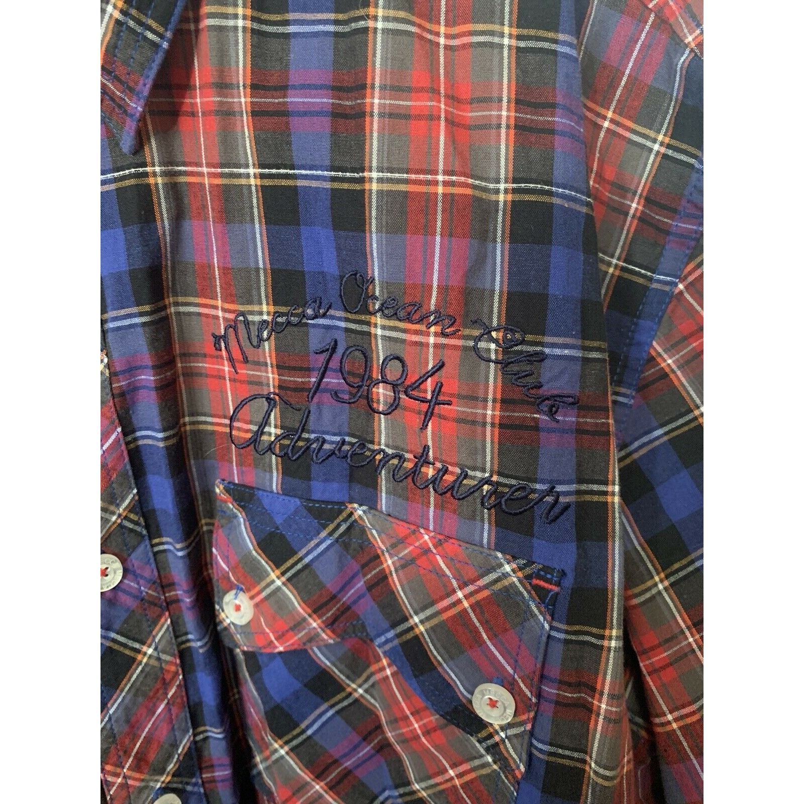 Mecca Vtg MECCA Men's Size 2XL RED PLAID Button Front Short Sleeve Size US XXL / EU 58 / 5 - 6 Thumbnail
