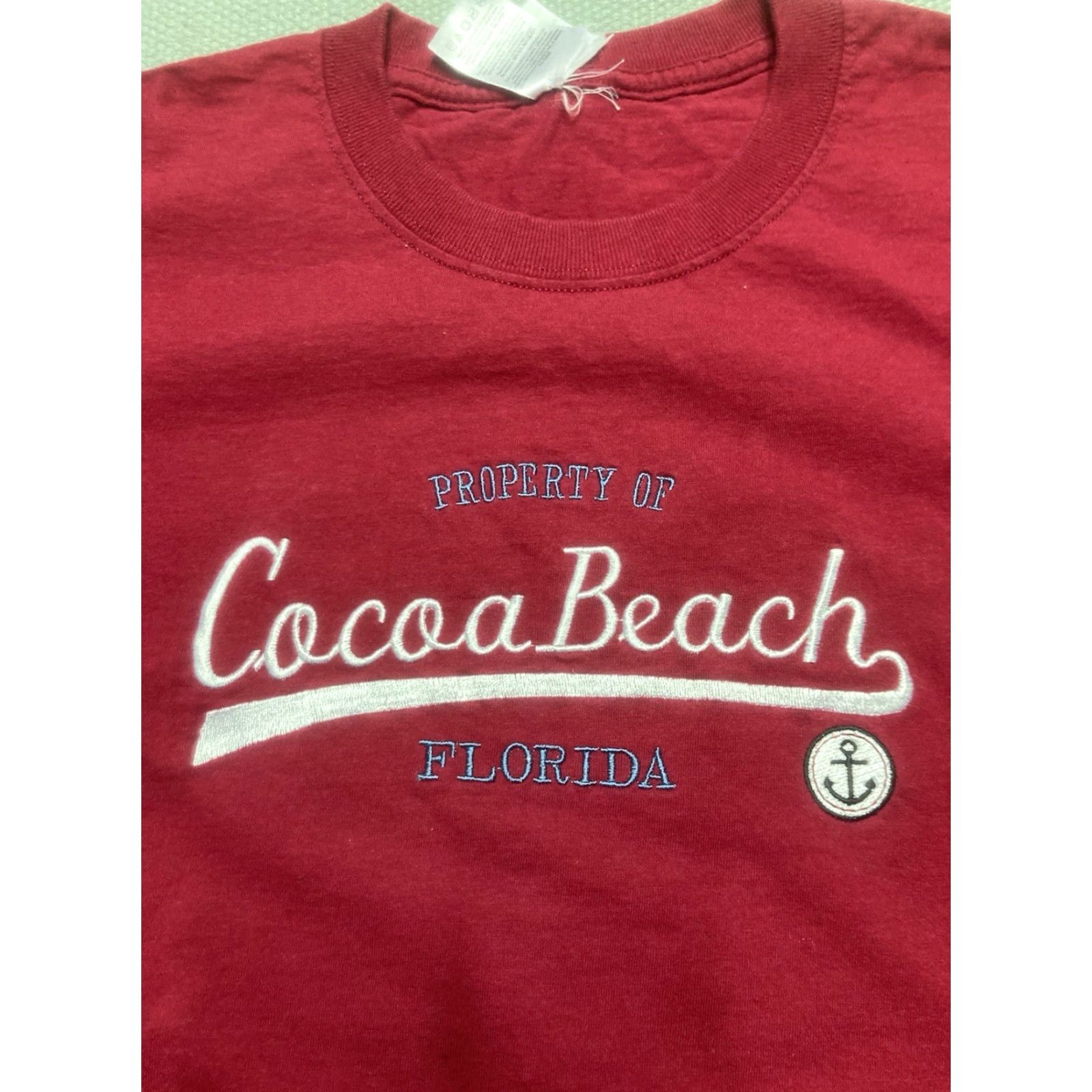 Vintage VINTAGE M & M T-Shirt Florida Embroidered Red Adult Medium Graphic Beach Cocoa Beach Florida Shirt Mens Size US M / EU 48-50 / 2 - 2 Thumbnail