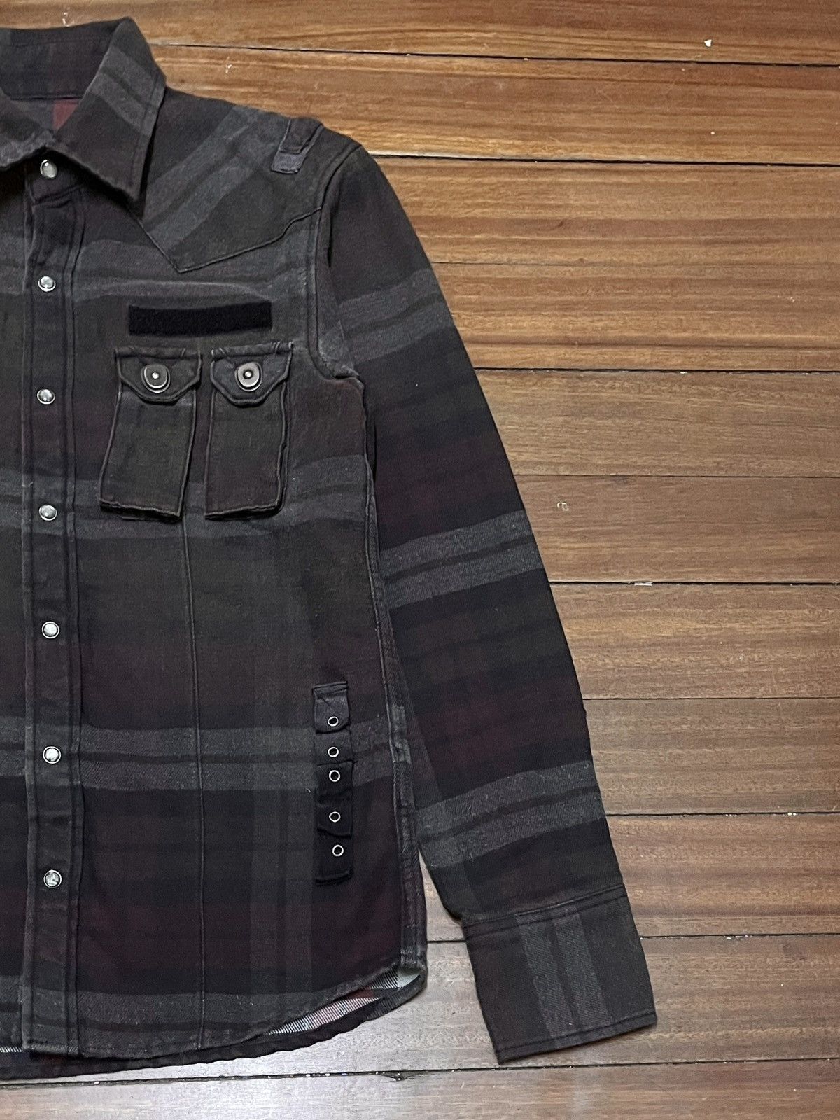 If Six Was Nine Rare Design Vintage Japanese Brand PPFM Tactical Shirt 1990s Size US M / EU 48-50 / 2 - 6 Thumbnail