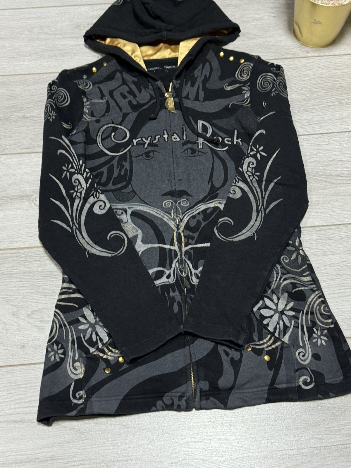 Christian Audigier Christian Audigier Crystal Rock all over zip hoodie Size M / US 6-8 / IT 42-44 - 9 Thumbnail