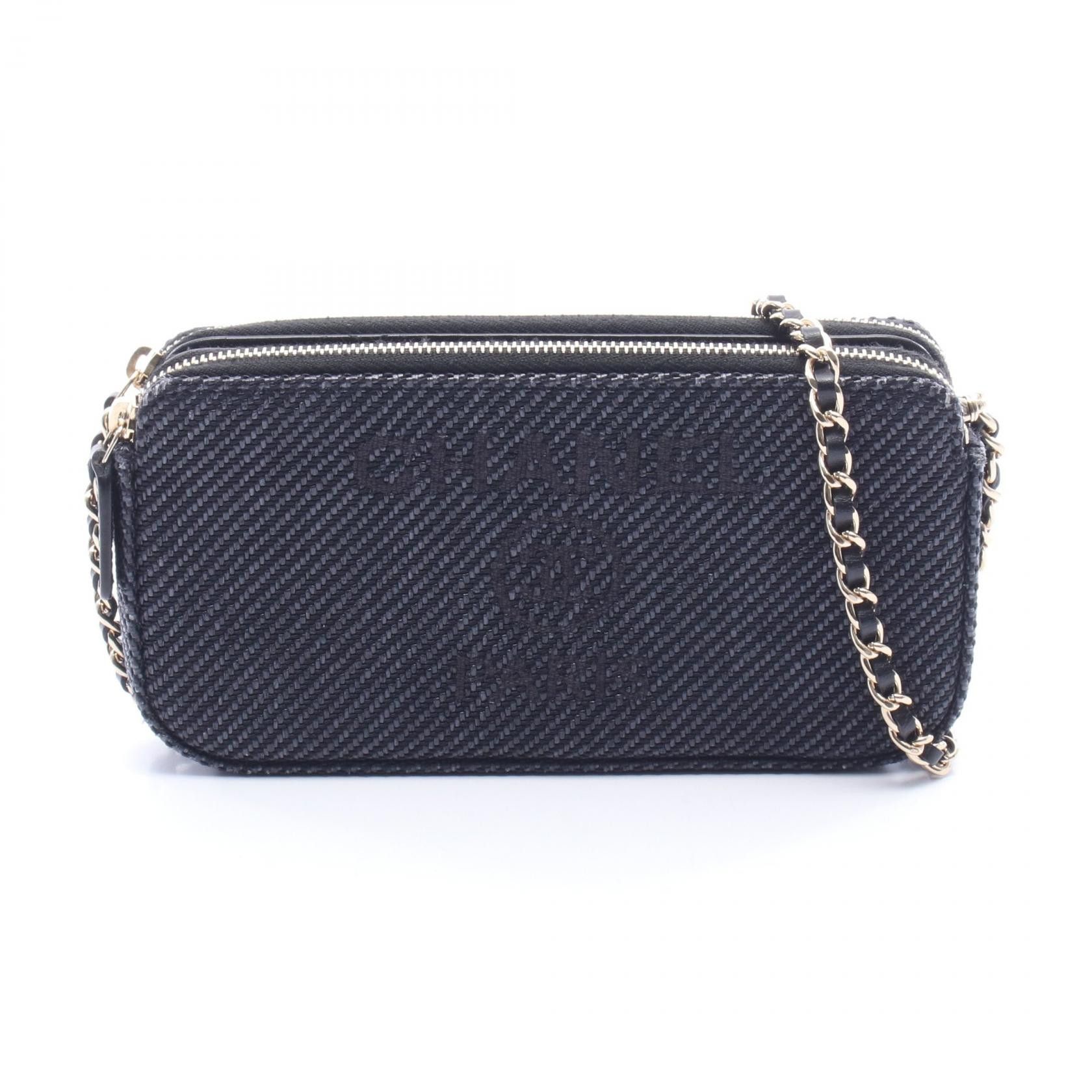 Chanel Chanel CHANEL Deauville Fabric Leather Shoulder Bag Textile Shoulder Bag DUTY FREE for USA Size ONE SIZE - 1 Thumbnail