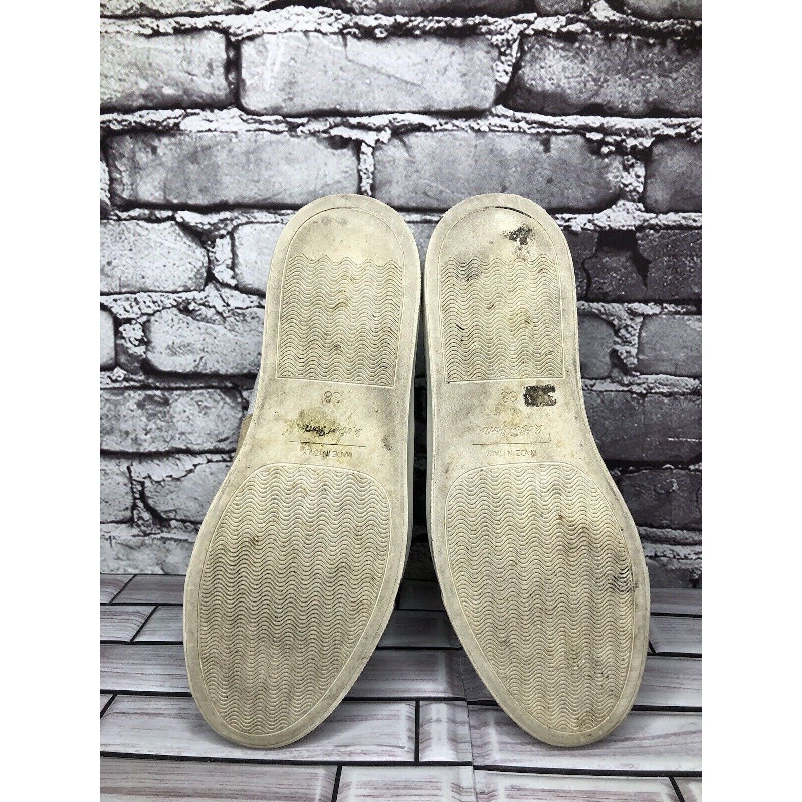 & Other Stories & Other Stories Beige Tan Suede White Textile Ankle Shoes Wo Size US 8 / IT 38 - 18 Thumbnail