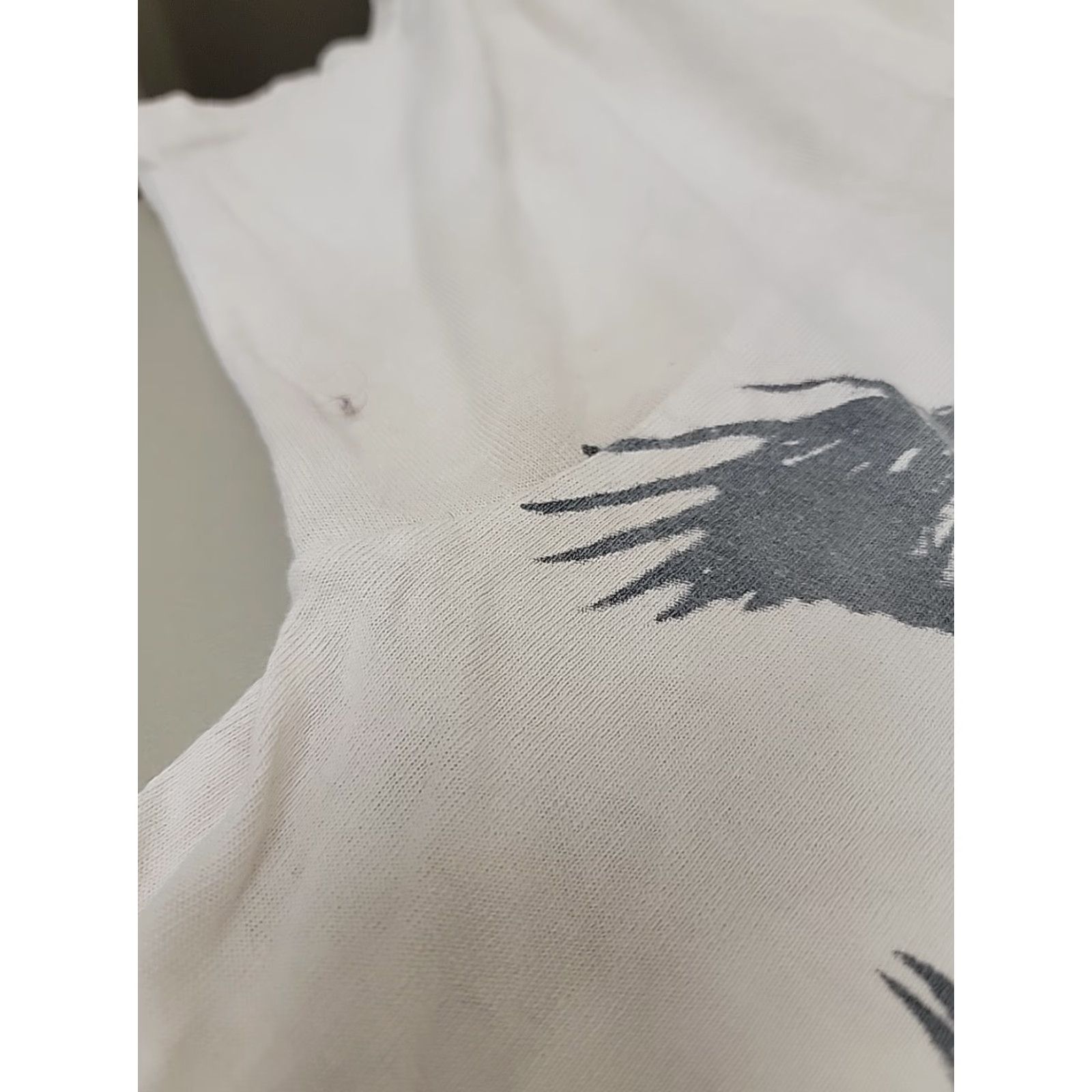Jerzees VINTAGE Disturbed Gothic T-Shirt Mens L Jerzees White GOTHIC 90s Style Mens Shirt LJ Size US L / EU 52-54 / 3 - 7 Thumbnail