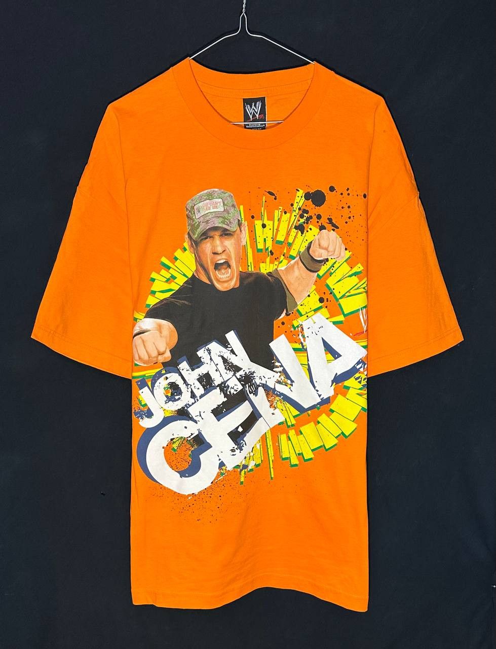 WWE Rare John Cena WWE World wrestling t-shirt Orange cotton Size US XXL / EU 58 / 5 - 1 Thumbnail