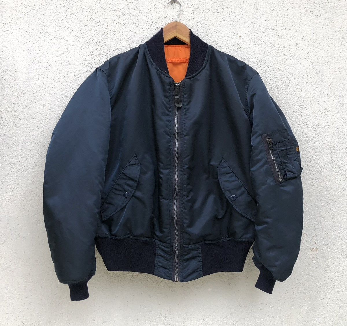 Alpha Industries VTG Alpha Industries Flyer's Intermediate Ma-1 Bomber Jacket Size US XL / EU 56 / 4 - 2 Thumbnail