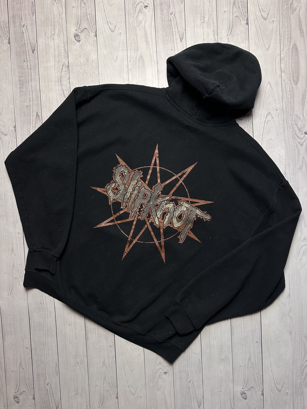 Slipknot × Vintage Vintage Slipknot rock hoodie big logo rare size XL Size US XL / EU 56 / 4 - 2 Thumbnail