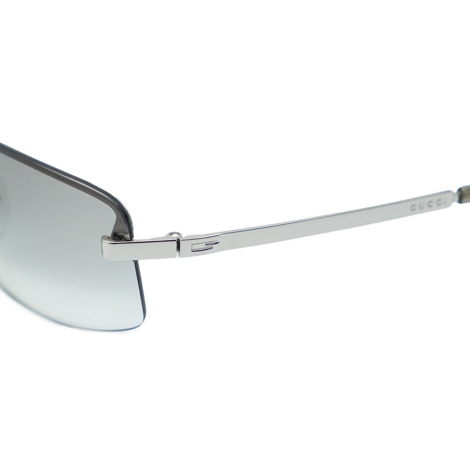 Gucci Gucci GG 1794/S Silver Rimless Rectangular Logo Sunglasses Size ONE SIZE - 4 Thumbnail