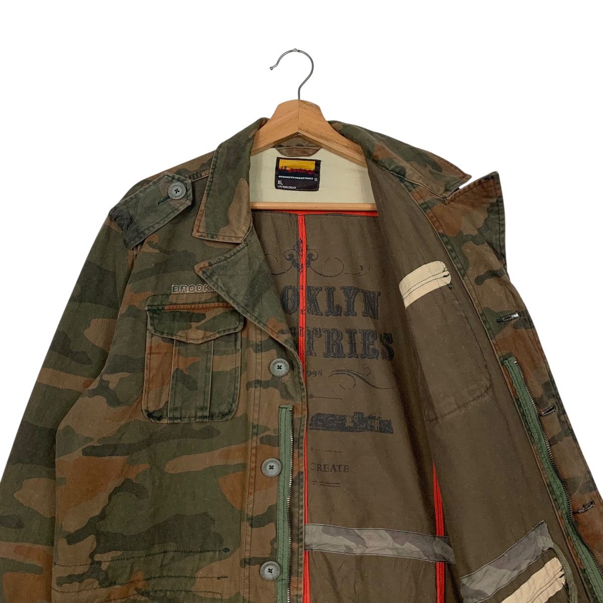 Brooklyn Industries BROOKLYN INDUSTRIES Workwear Camo Chore Jacket #2587-C117 Size US XL / EU 56 / 4 - 11 Thumbnail