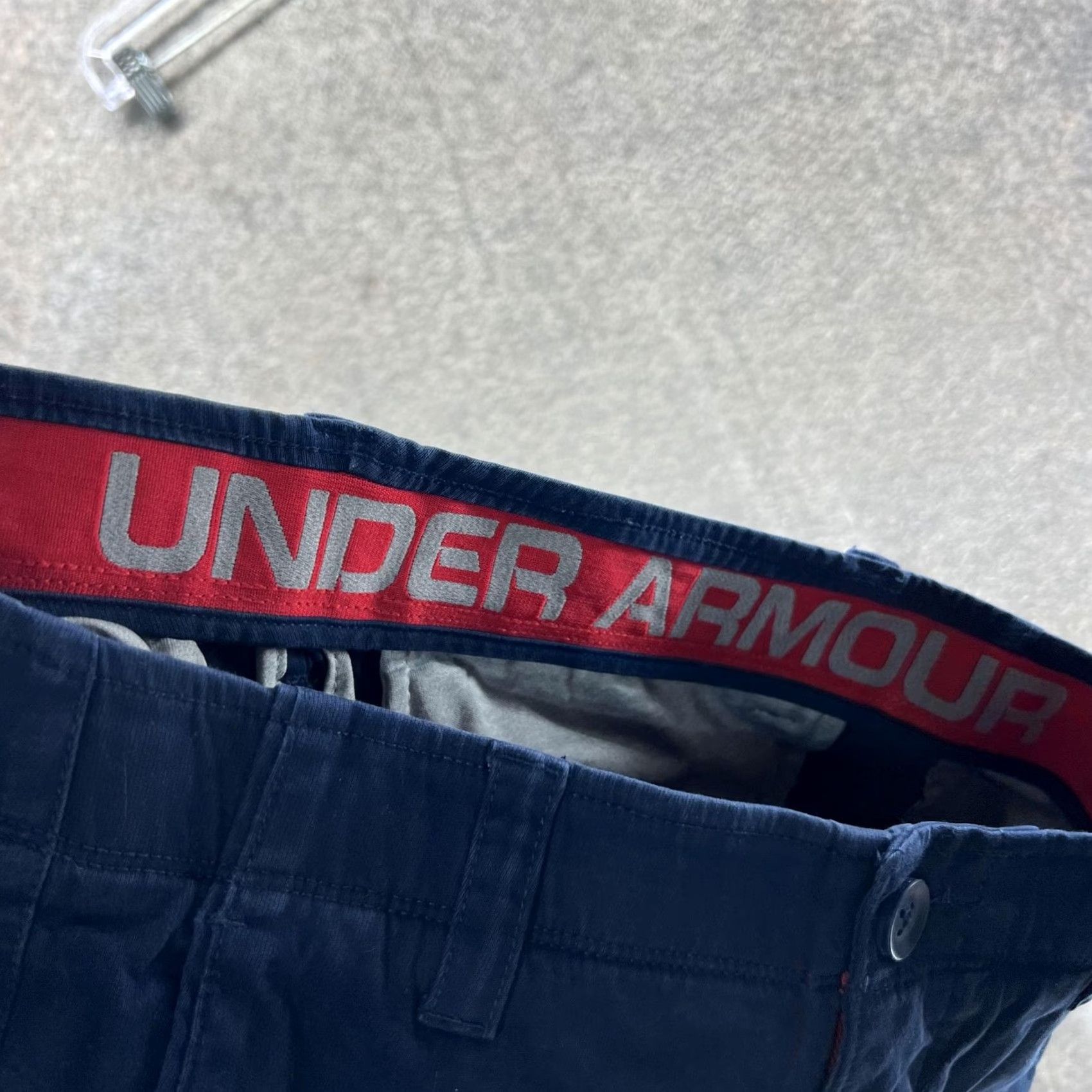 Under Armour Under Armour Pants Mens 32x30 Blue Golf Chino Woven Performance Casual Pants Mens 32 Regular Navy Size US 32 / EU 48 - 6 Thumbnail
