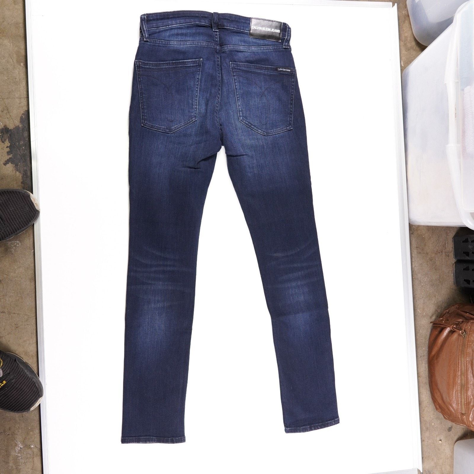 Calvin Klein Calvin Klein Denim Slim Skinny Jeans Straight Leg Pant 29x30 Size US 29 - 10 Thumbnail