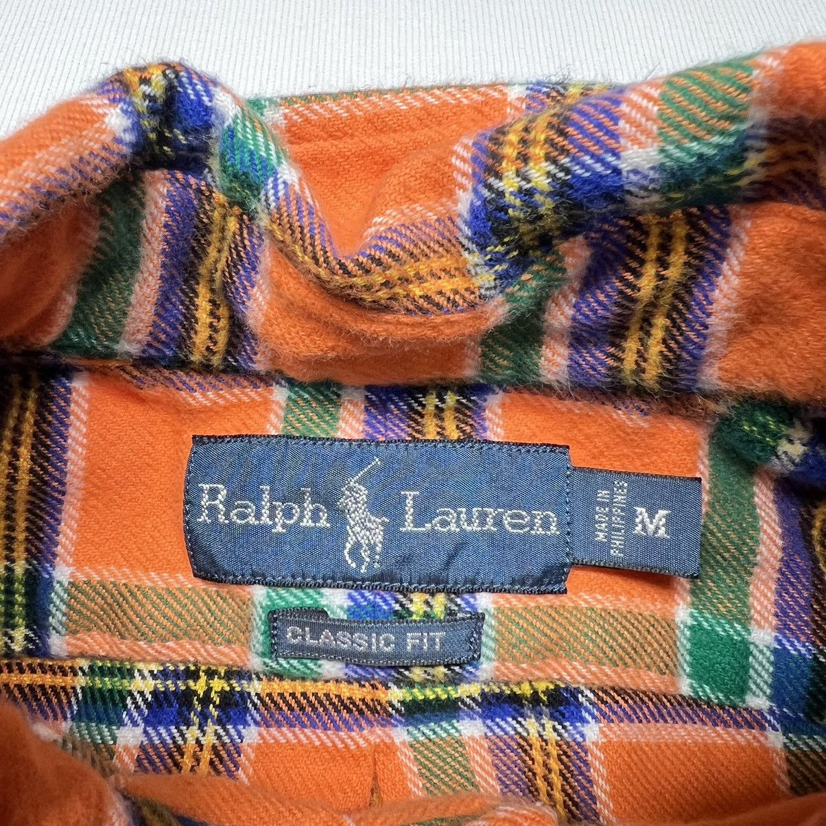 Polo Ralph Lauren Polo Ralph Lauren Flannel Shirt Orange Button Down Classic Size US M / EU 48-50 / 2 - 5 Thumbnail