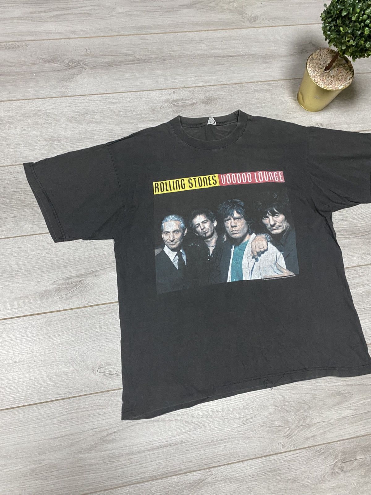The Rolling Stones Rolling Stones 94 vintage Voodo Tour volkswagen faded Shirt Size US XL / EU 56 / 4 - 6 Thumbnail