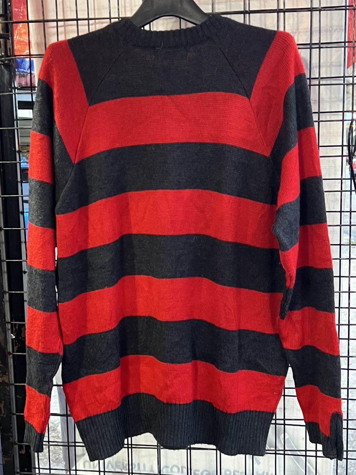 Vintage Underground design garage japan stripe Sweater knitwear Size US L / EU 52-54 / 3 - 6 Thumbnail