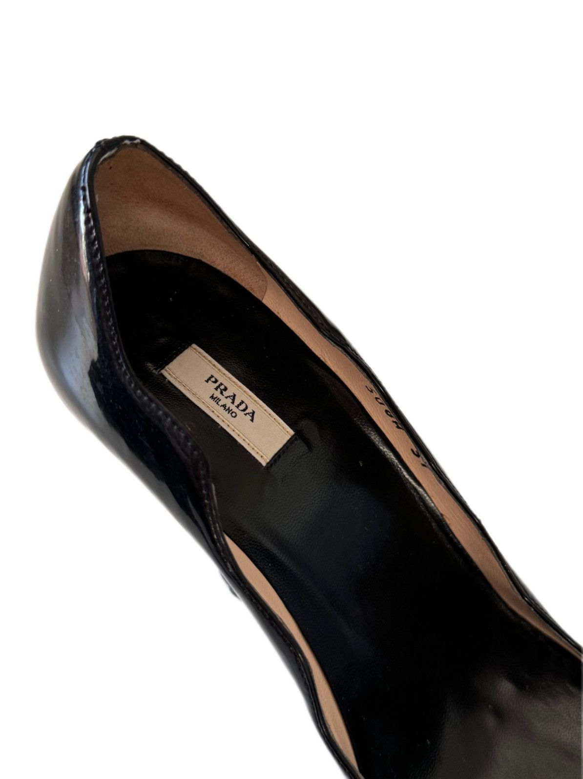 Prada PRADA Patent open toe shoes Size US 7 / IT 37 - 5 Thumbnail