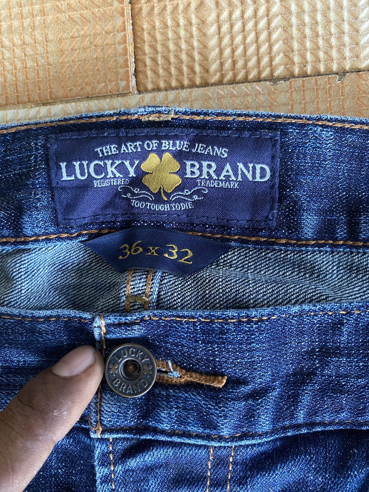 If Six Was Nine × Lucky Brand × Vintage Vintage lucky brand straight cut denim Size US 36 / EU 52 - 9 Thumbnail