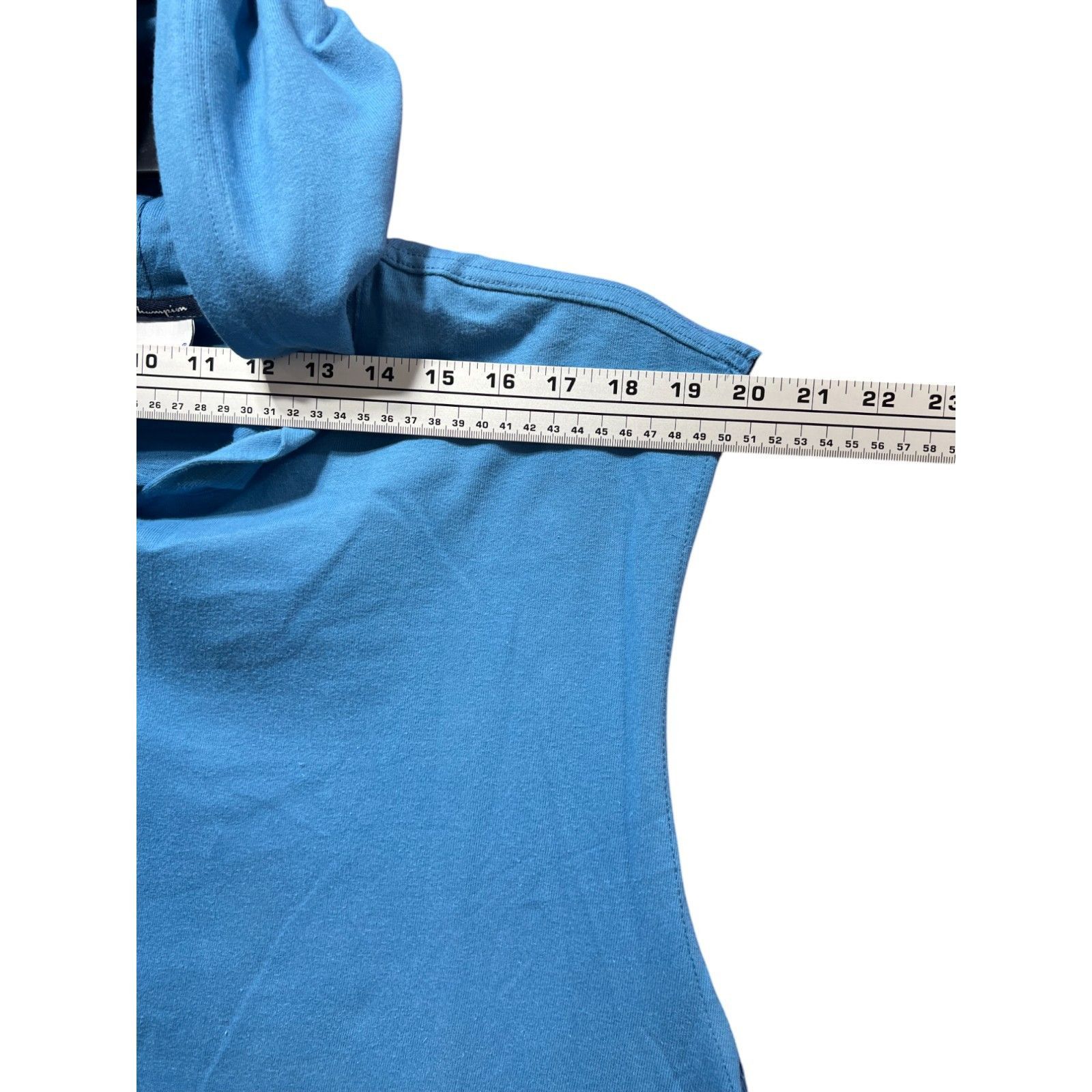 Champion Champion - Men's Sleeveless Hoodie - Light Blue - Small Size US S / EU 44-46 / 1 - 5 Thumbnail