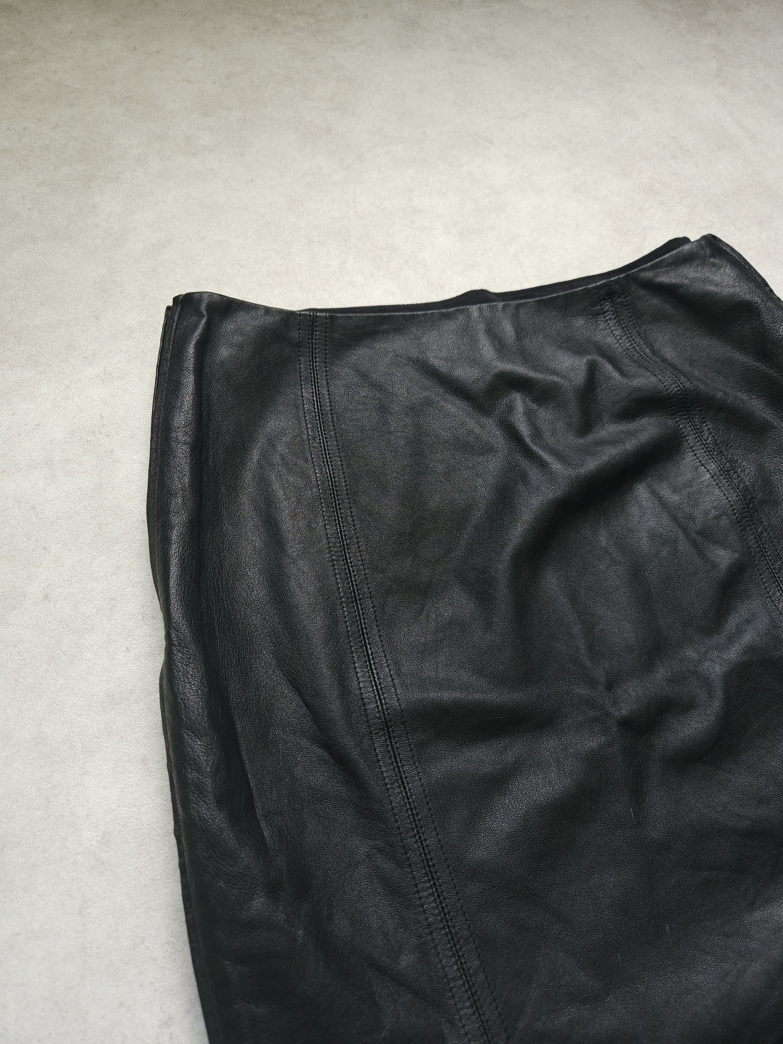 Versace Gianni Versace Couture leather and wool zip off pencil skirt Size 27" / US 4 / IT 40 - 10 Thumbnail