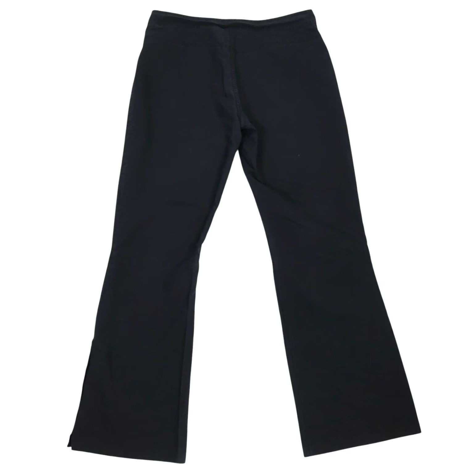 Gap VINTAGE Gap Black Mid Rise Bootcut Flare Pants Snaps Hem Women 10 Regular 31in Inseam 90s Casual Chino Size 32" / US 10 / IT 46 - 3 Thumbnail