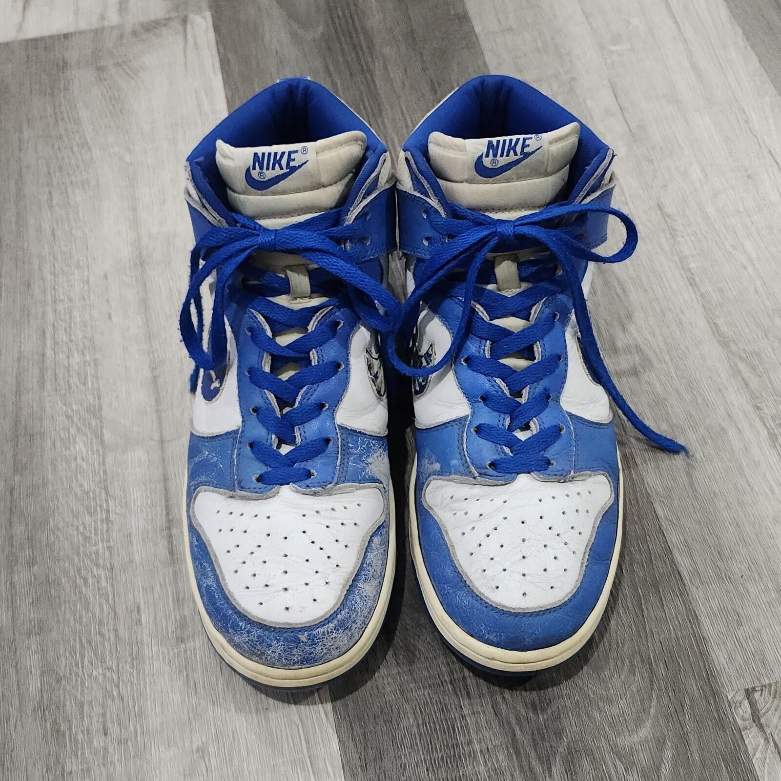 Nike Vintage 1999 Nike Dunk High Kentucky Blue White Mens 10 Size US 10 / EU 43 - 3 Thumbnail