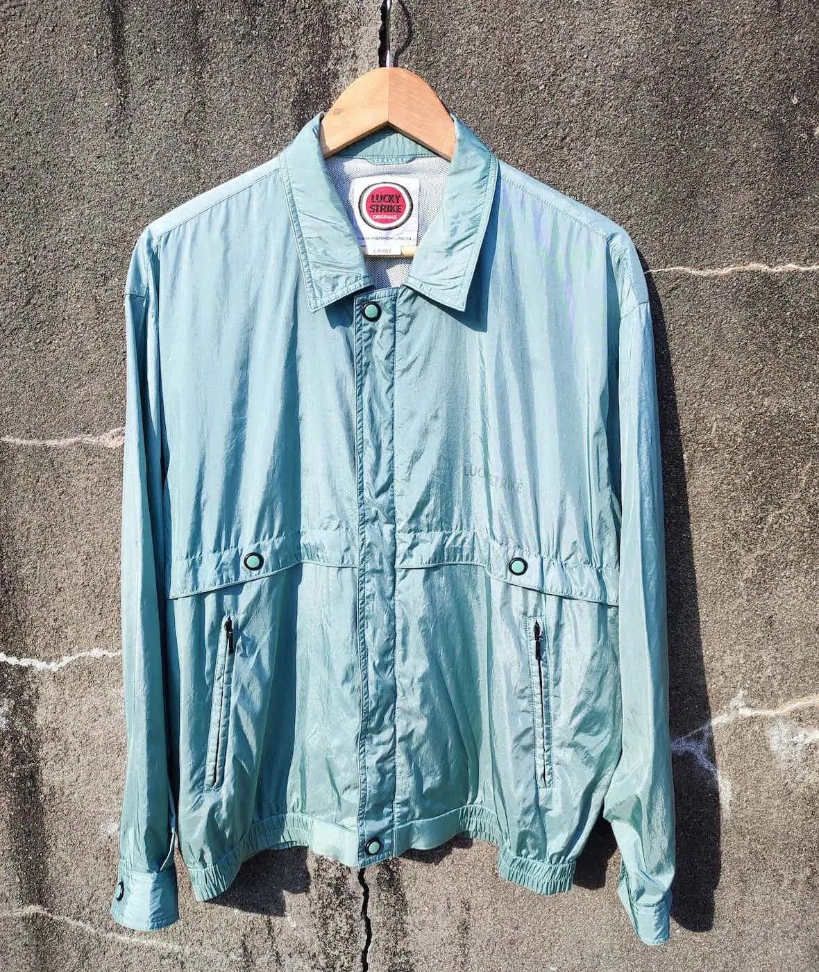 Japanese Brand Vintage Lucky Strike Originals Windbreaker Size US L / EU 52-54 / 3 - 1 Thumbnail