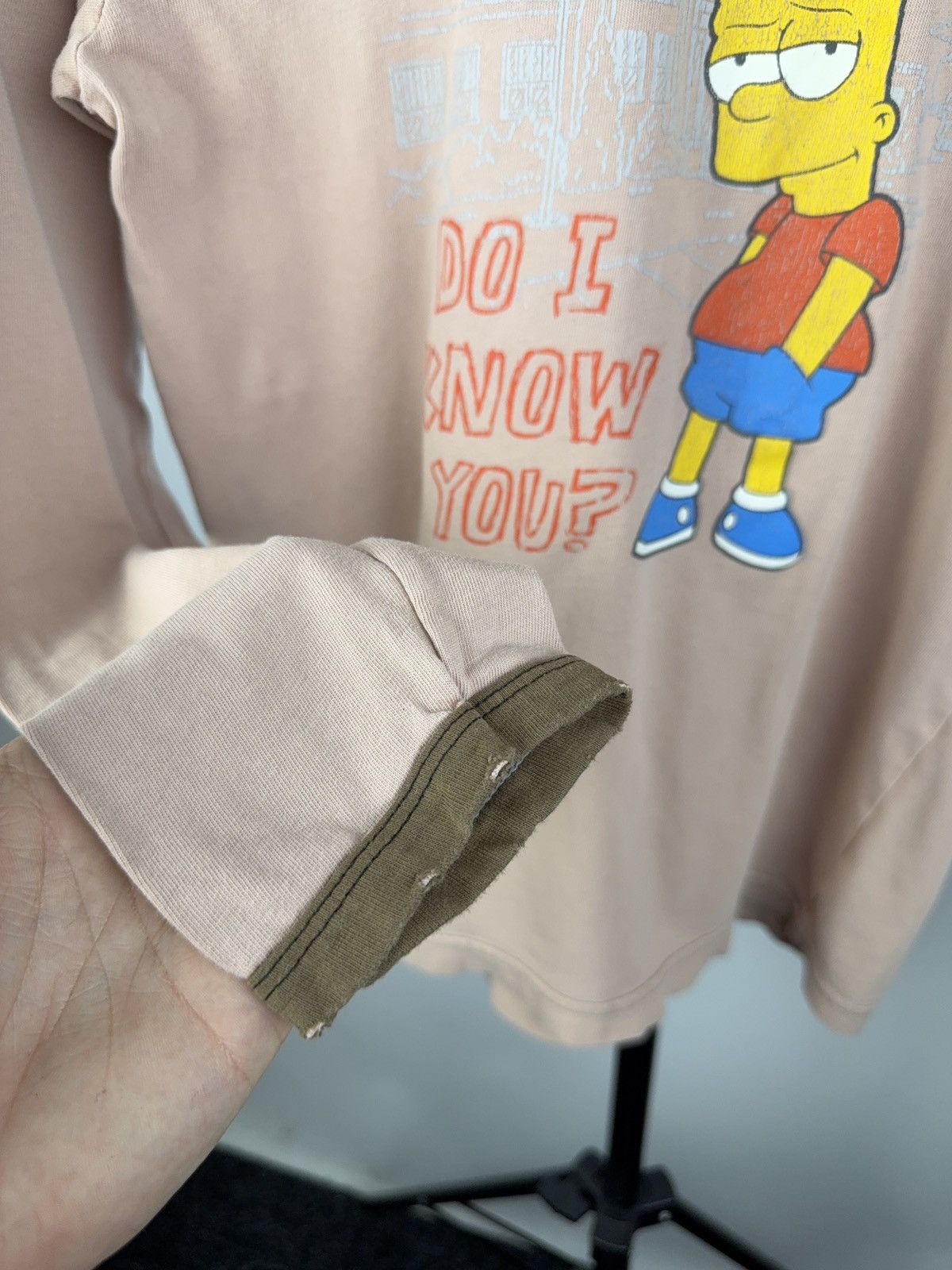 The Simpsons Vintage Simpsons Bart Long Sleeve Tee “Do I Know You?” Y2K Size US XS / EU 42 / 0 - 11 Thumbnail