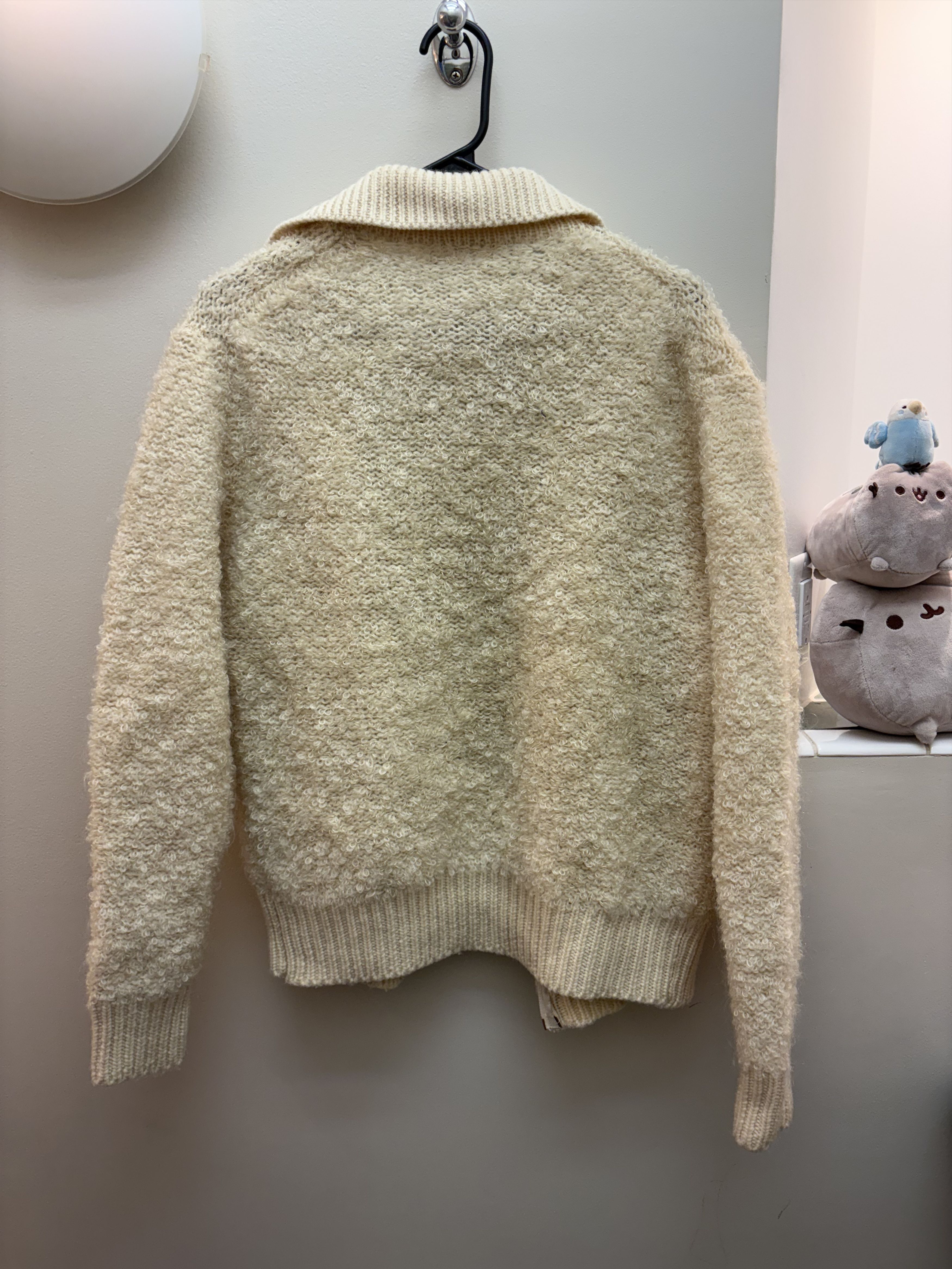 Vintage Wool Zip-Up Sweater Size US M / EU 48-50 / 2 - 2 Thumbnail
