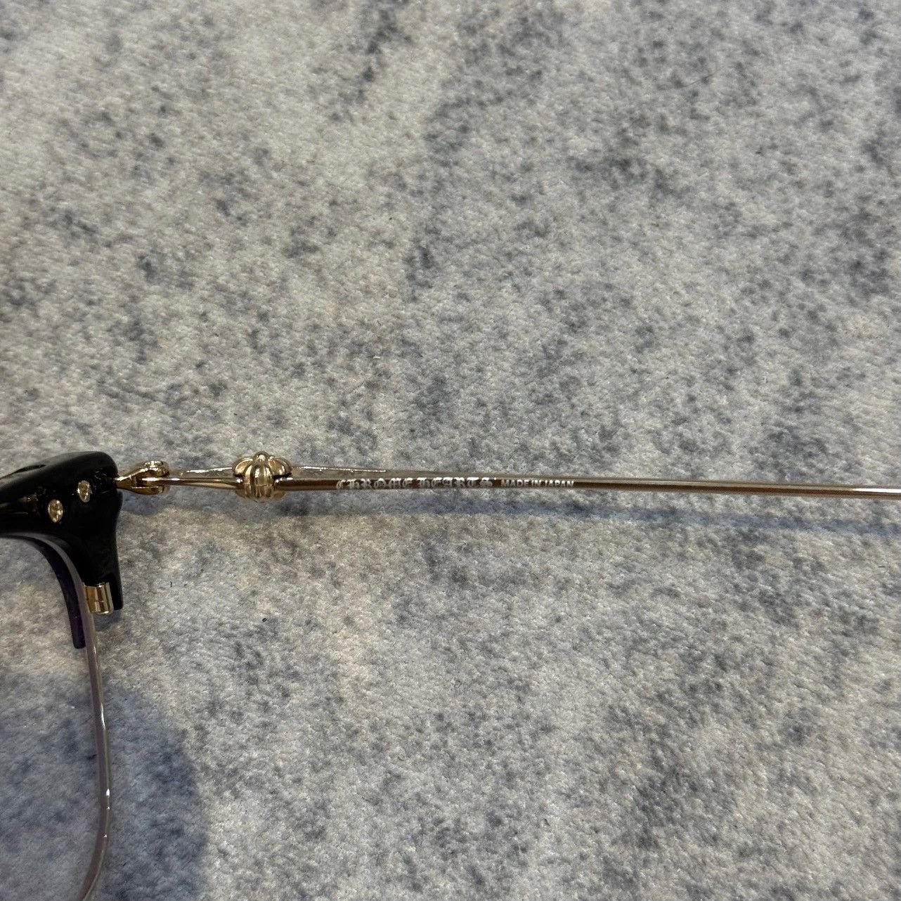 Chrome Hearts CHROME HEARTS SLUNTRADICTION (54) BLACK/GOLD PLATED Size ONE SIZE - 2 Thumbnail