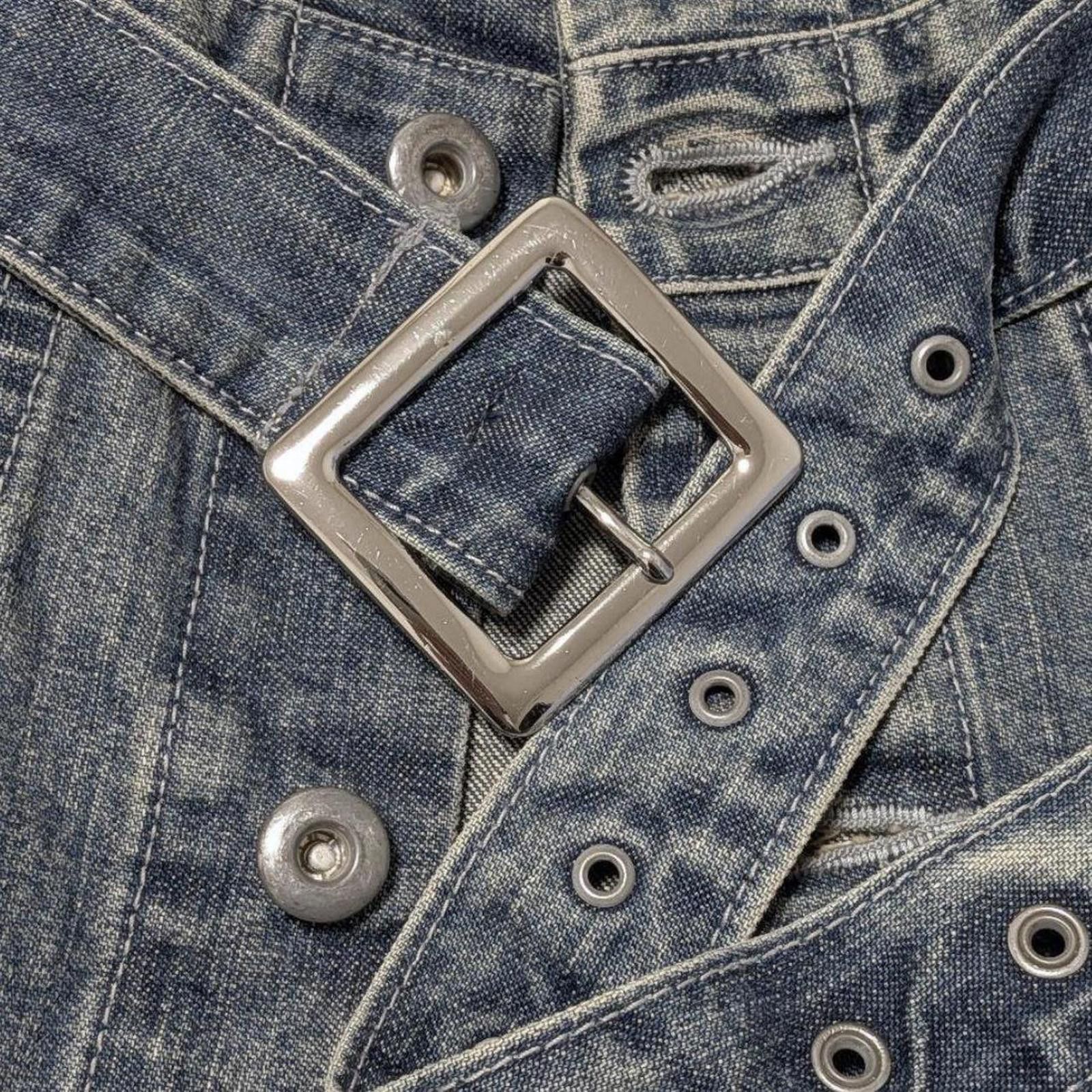 Other Slim fit 2000s classic denim long jacket Size ONE SIZE - 6 Thumbnail