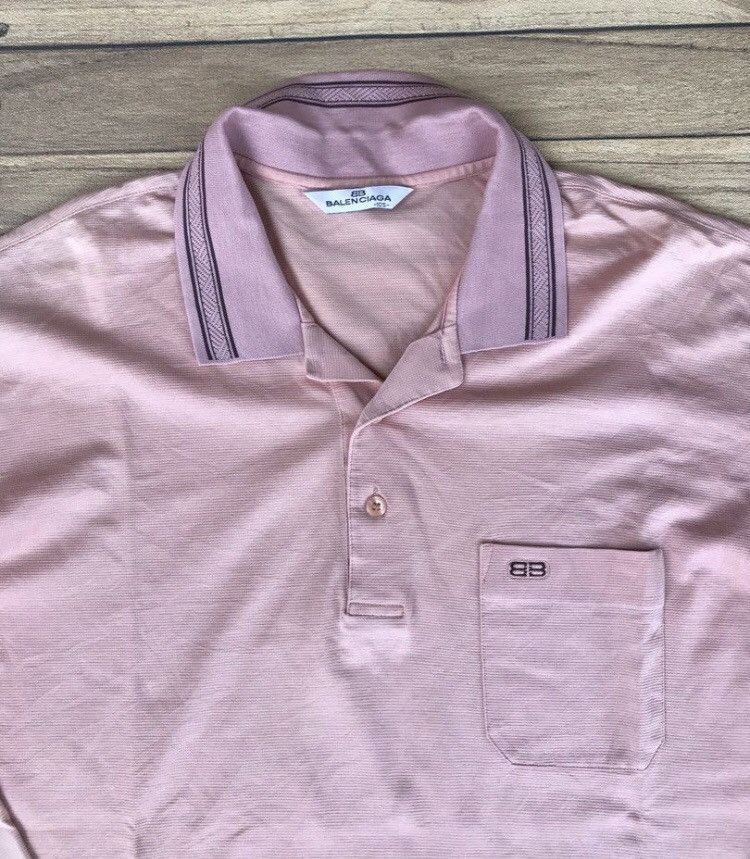 Balenciaga × Designer Vintage Balenciaga Rugby Polos Size US XL / EU 56 / 4 - 2 Thumbnail