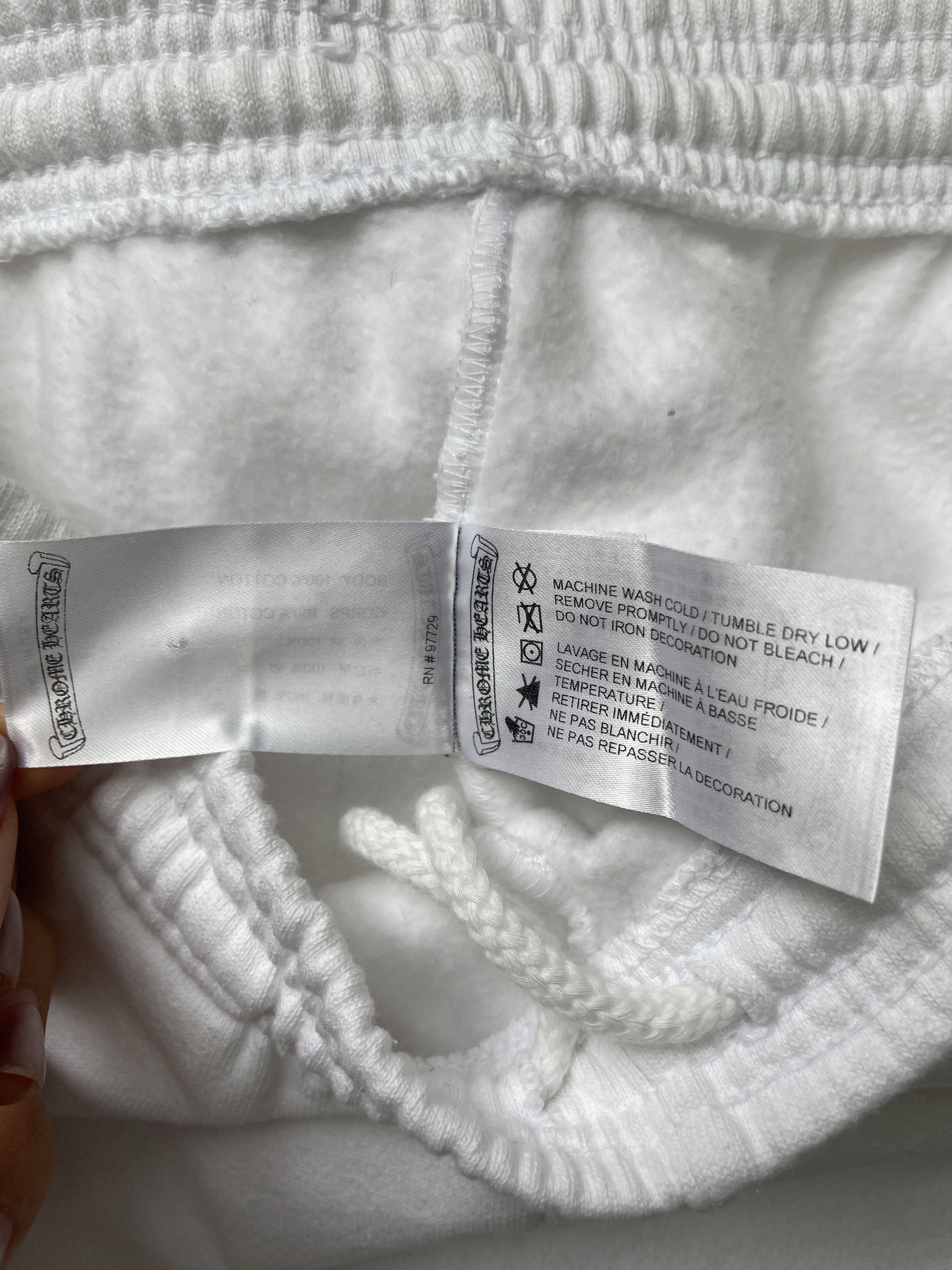 Chrome Hearts Chrome Hearts Deadly Doll Horseshoe White Sweatpants Size 29" - 12 Thumbnail