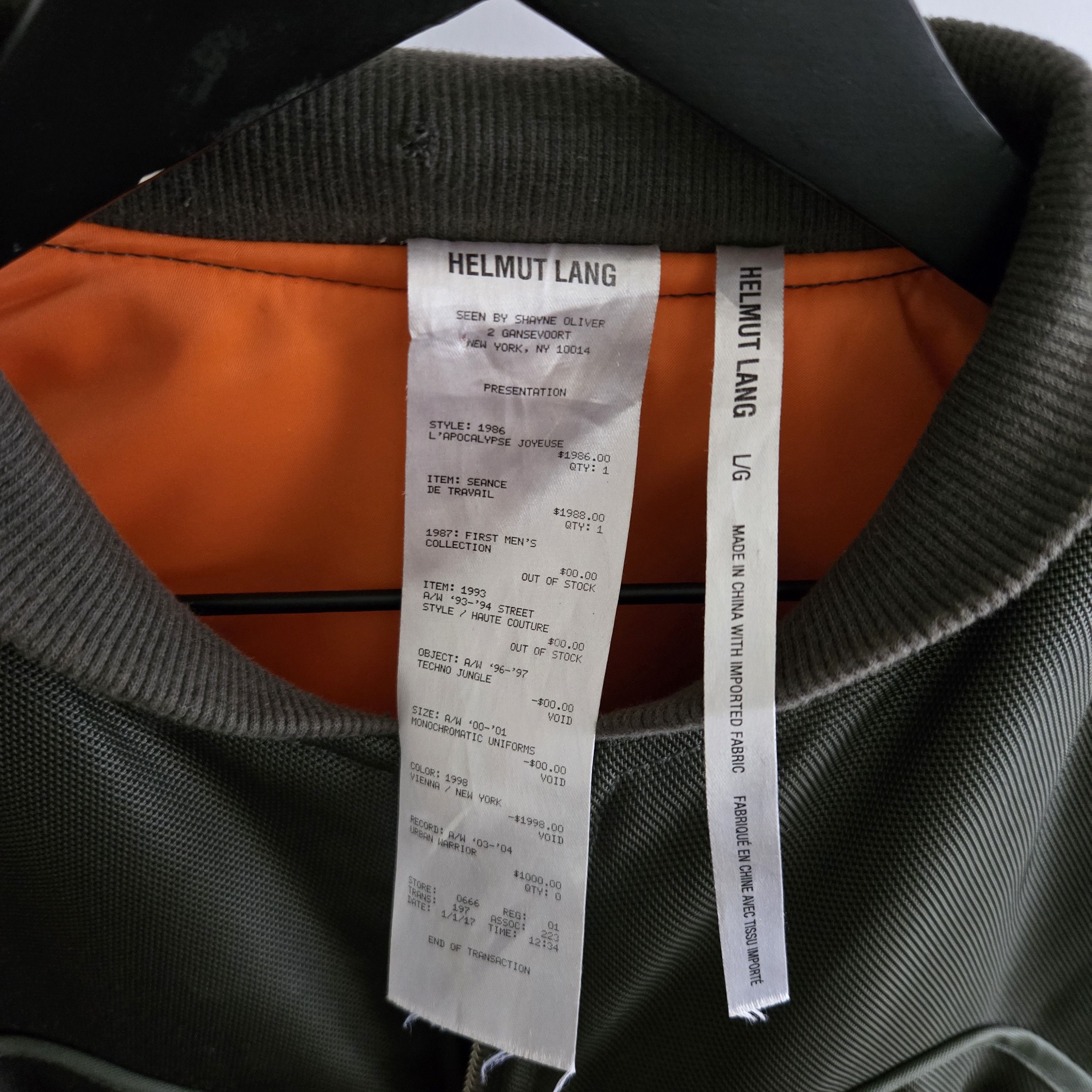 Helmut Lang 4 arm bomber jacket Size US L / EU 52-54 / 3 - 8 Thumbnail