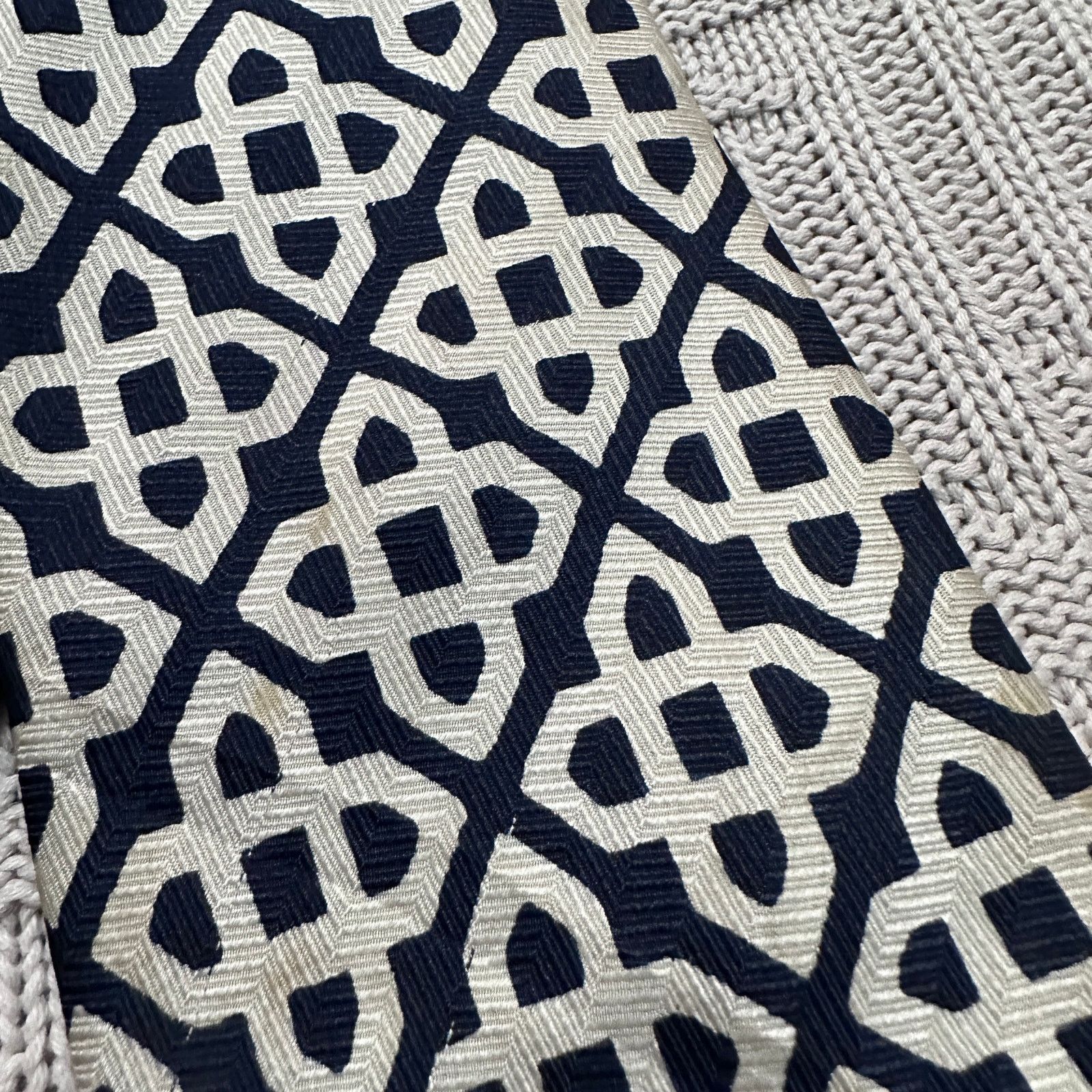Vintage Vintage cream celtic design men's tie Size ONE SIZE - 2 Thumbnail