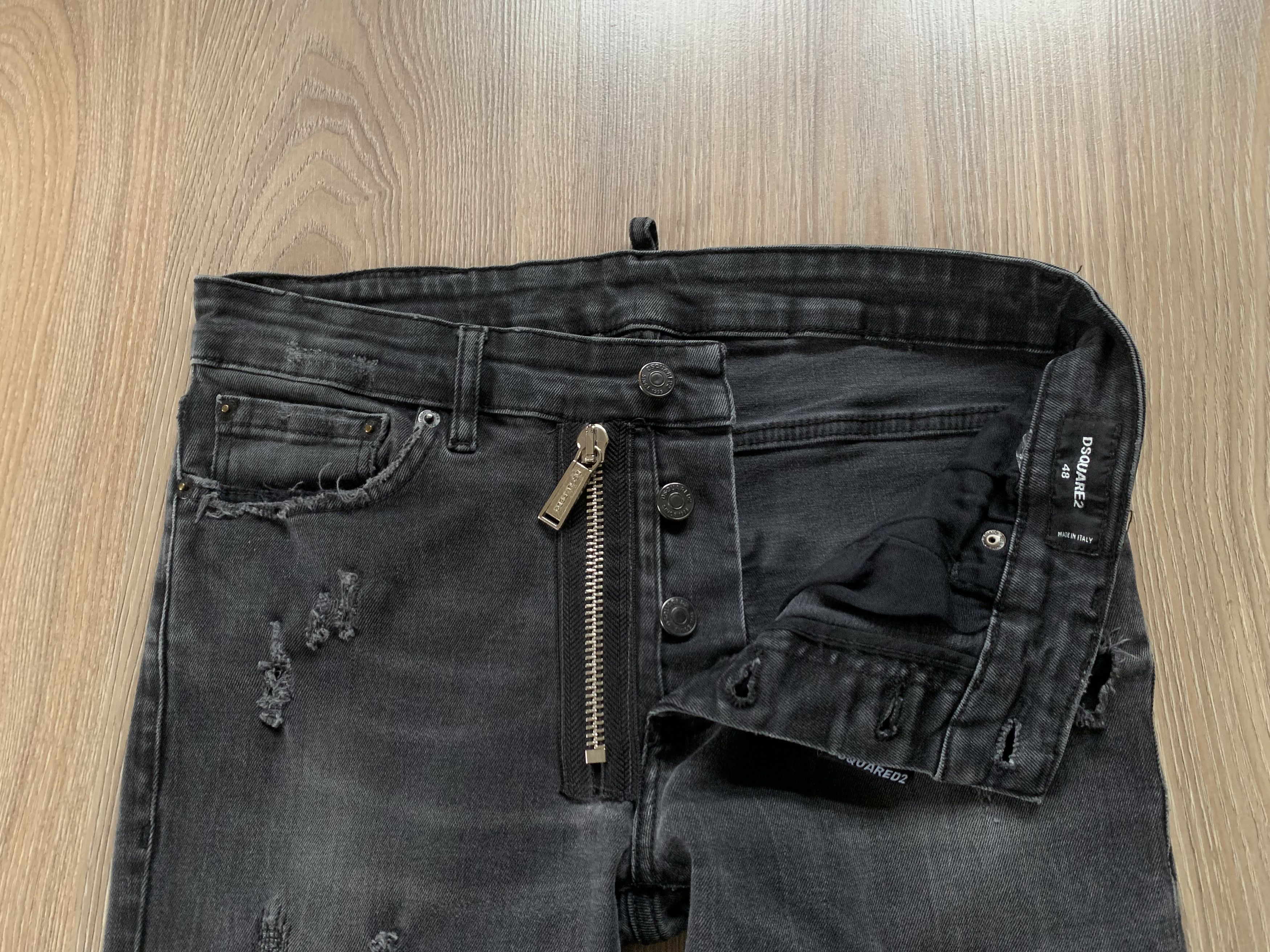 Dsquared2 Dsquared2 Denim Distressed Black Jeans Size US 32 / EU 48 - 5 Thumbnail