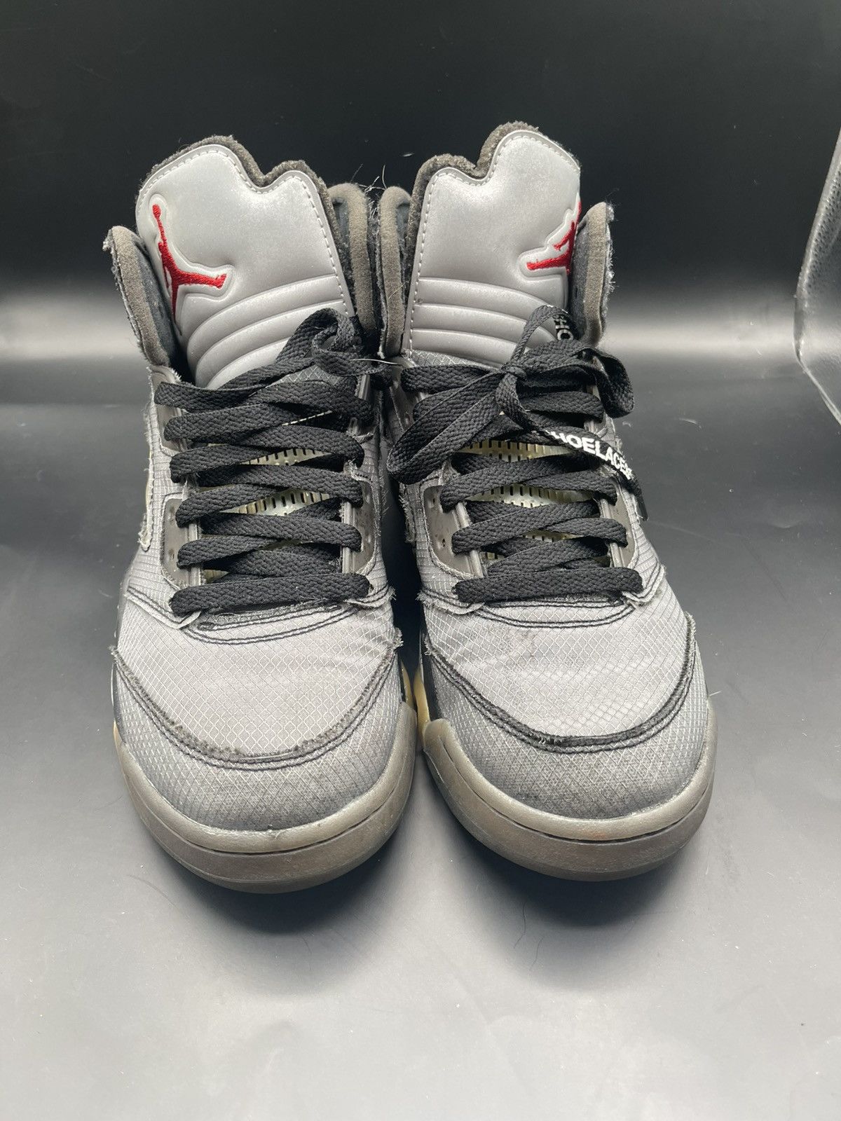 Jordan Brand × Off-White Off white muslin 5 Sz 8.5 Size US 8.5 / EU 41-42 - 7 Thumbnail